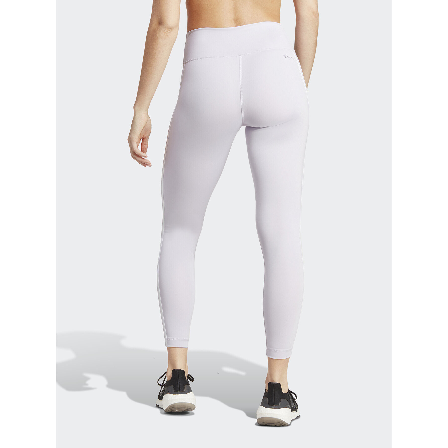 adidas Colanți Train Essentials 3-Stripes High-Waisted 7/8 Leggings IC8298 Violet - Pled.ro