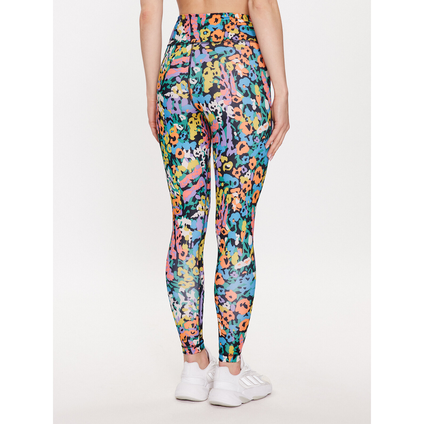 adidas Colanți Train Essentials Printed High-Waisted 7/8 Leggings HT5431 Alb - Pled.ro