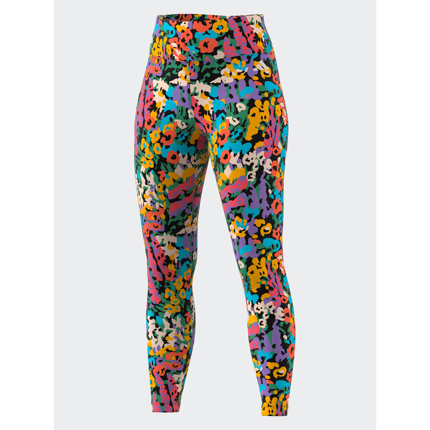 adidas Colanți Train Essentials Printed High-Waisted 7/8 Leggings HT5431 Alb - Pled.ro