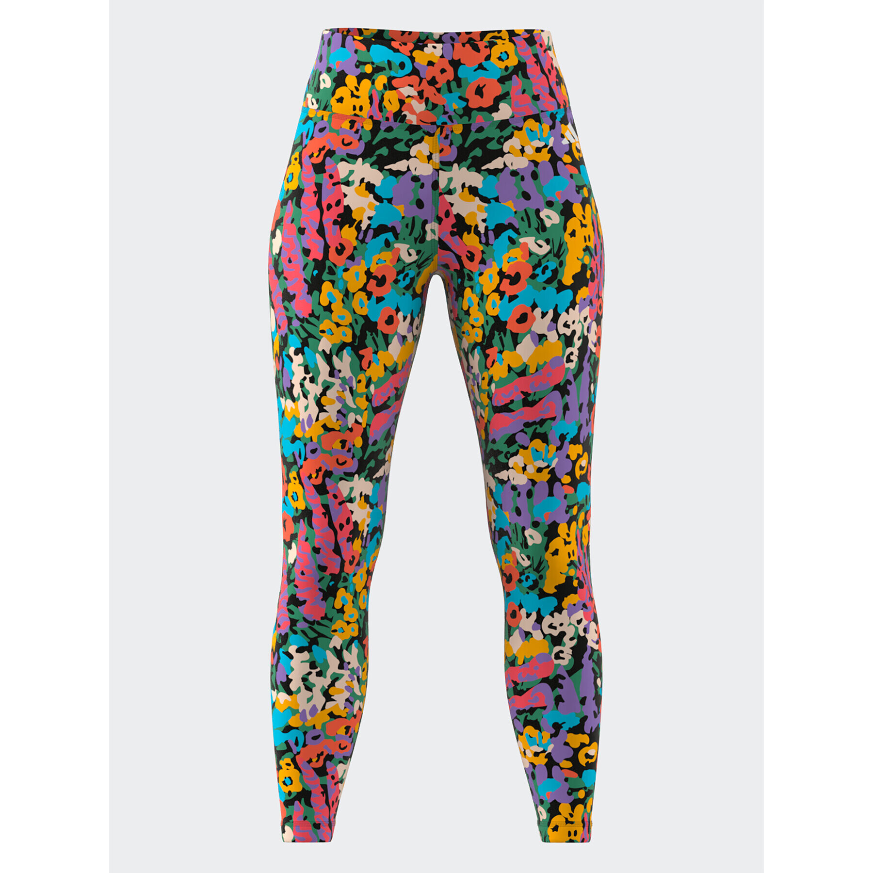 adidas Colanți Train Essentials Printed High-Waisted 7/8 Leggings HT5431 Alb - Pled.ro