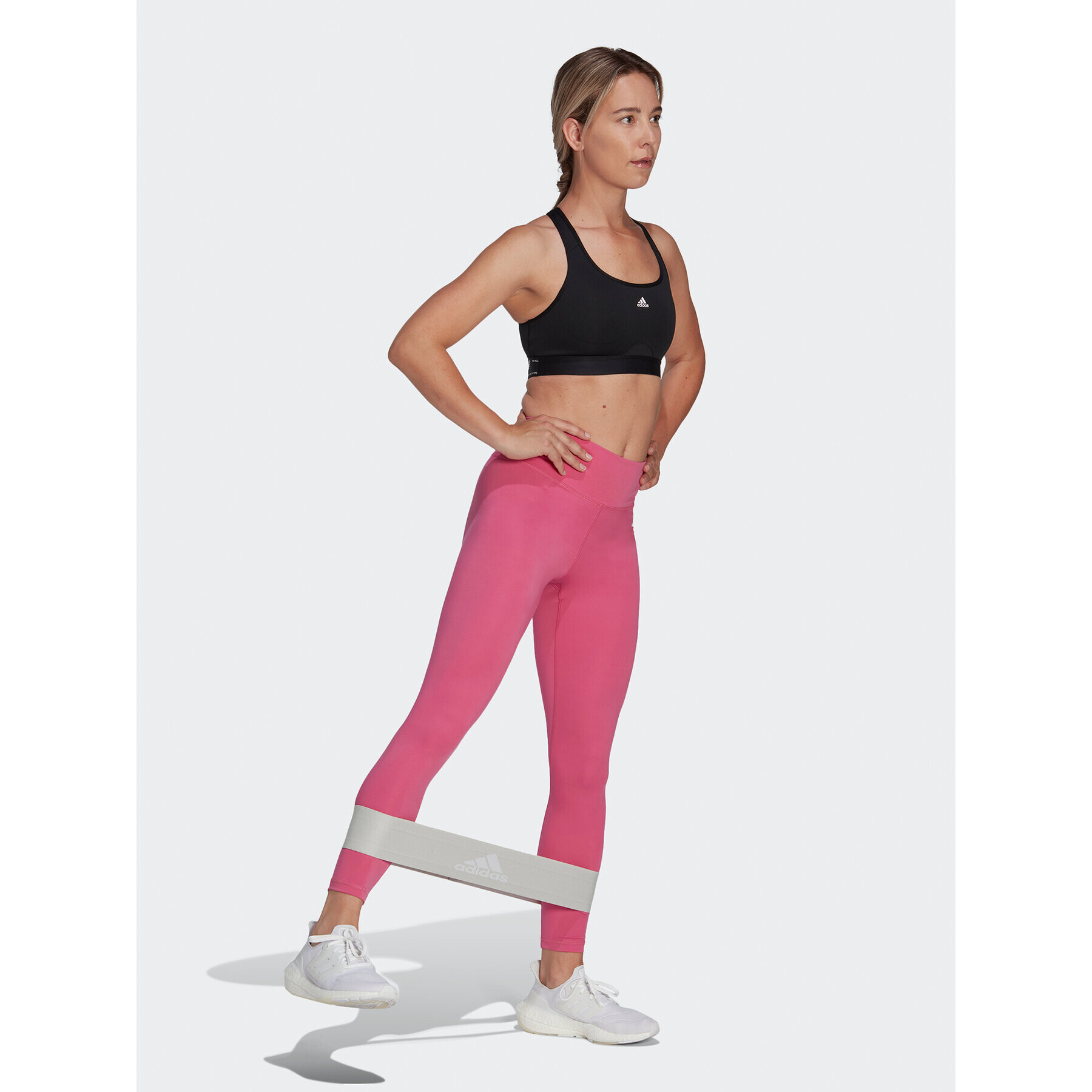 adidas Colanți Training Essentials High Waist 7/8 Legging Roz Regular Fit - Pled.ro