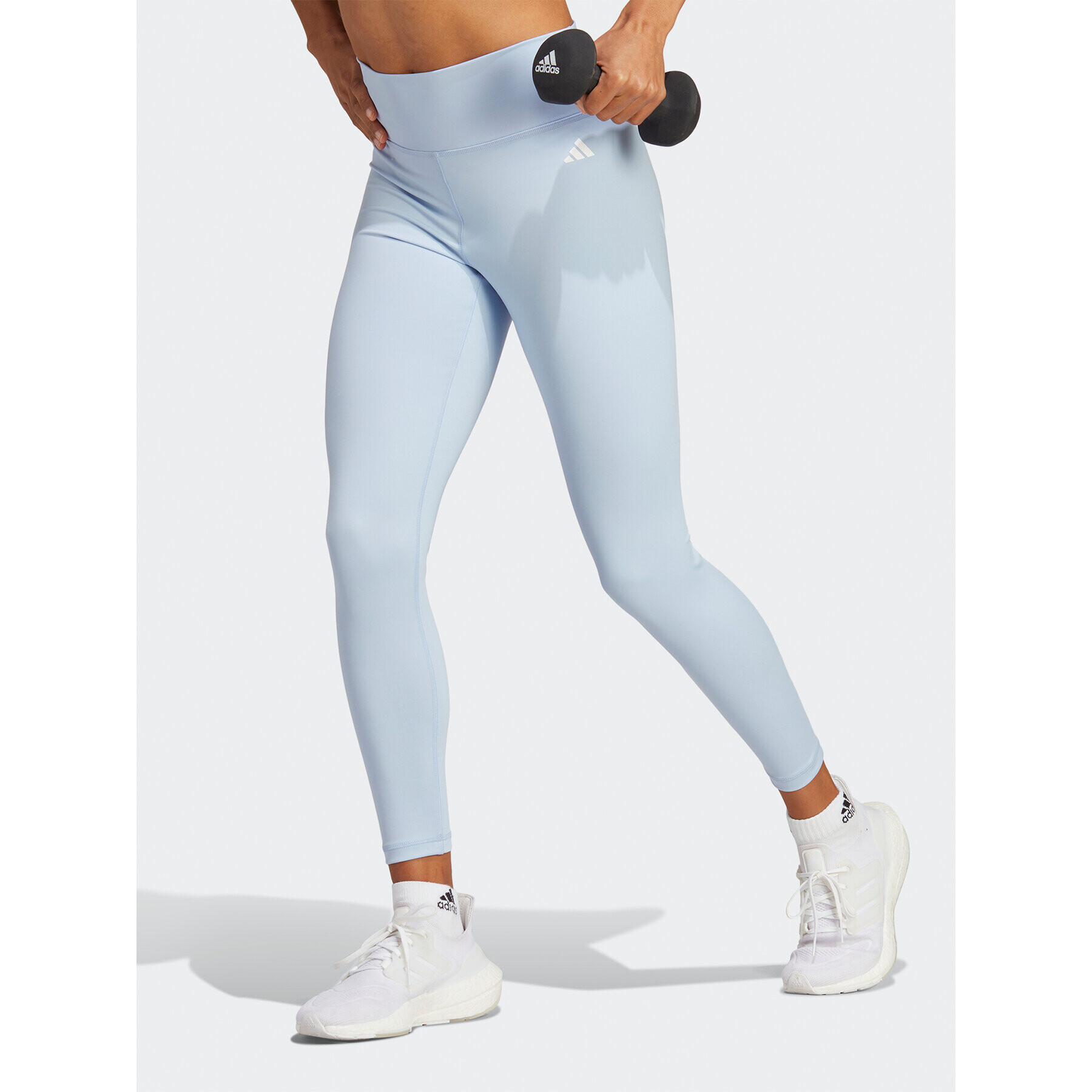 adidas Colanți Training Essentials High-Waisted 7/8 Leggings HR5448 Albastru - Pled.ro