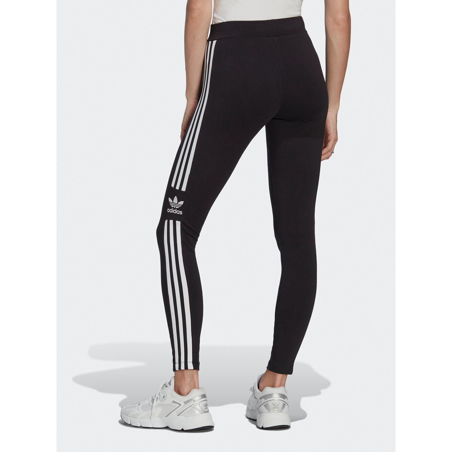 adidas Colanți Trefoil IB7305 Negru Slim Fit - Pled.ro