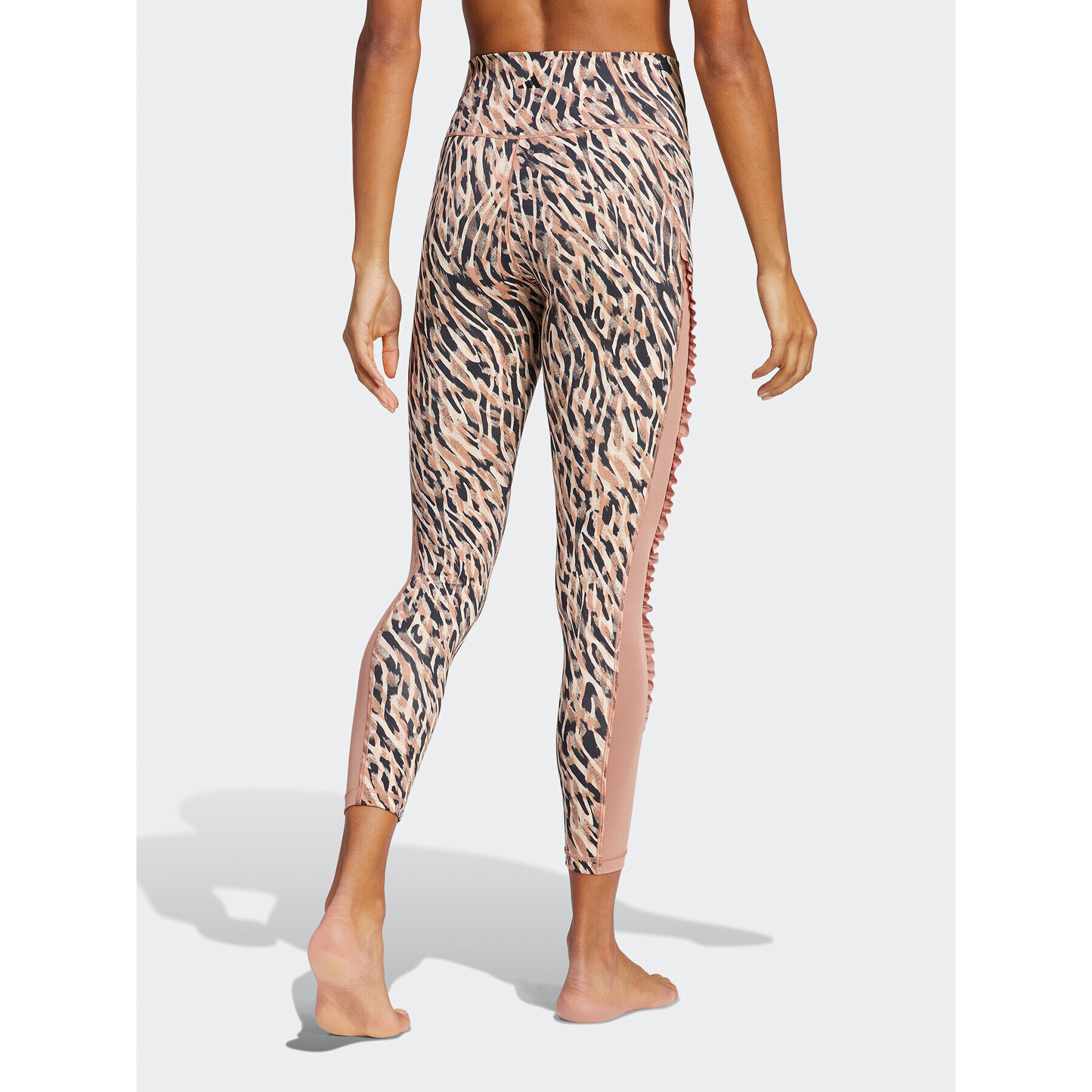 adidas Colanți Yoga Studio Clash Print 7/8 Tights HR5369 Alb - Pled.ro