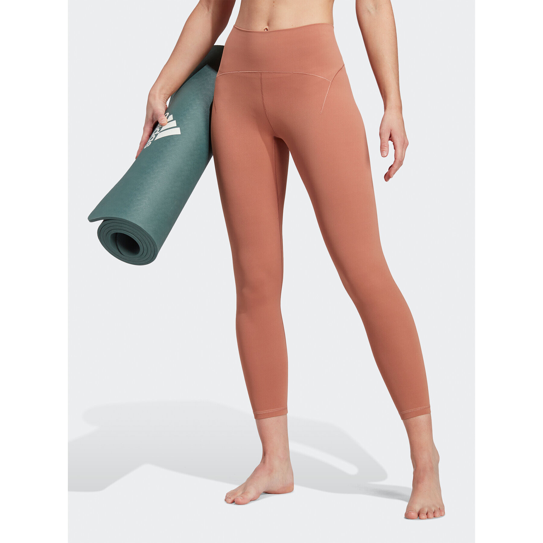 adidas Colanți Yoga Studio Luxe 7/8 Leggings HR5415 Maro - Pled.ro