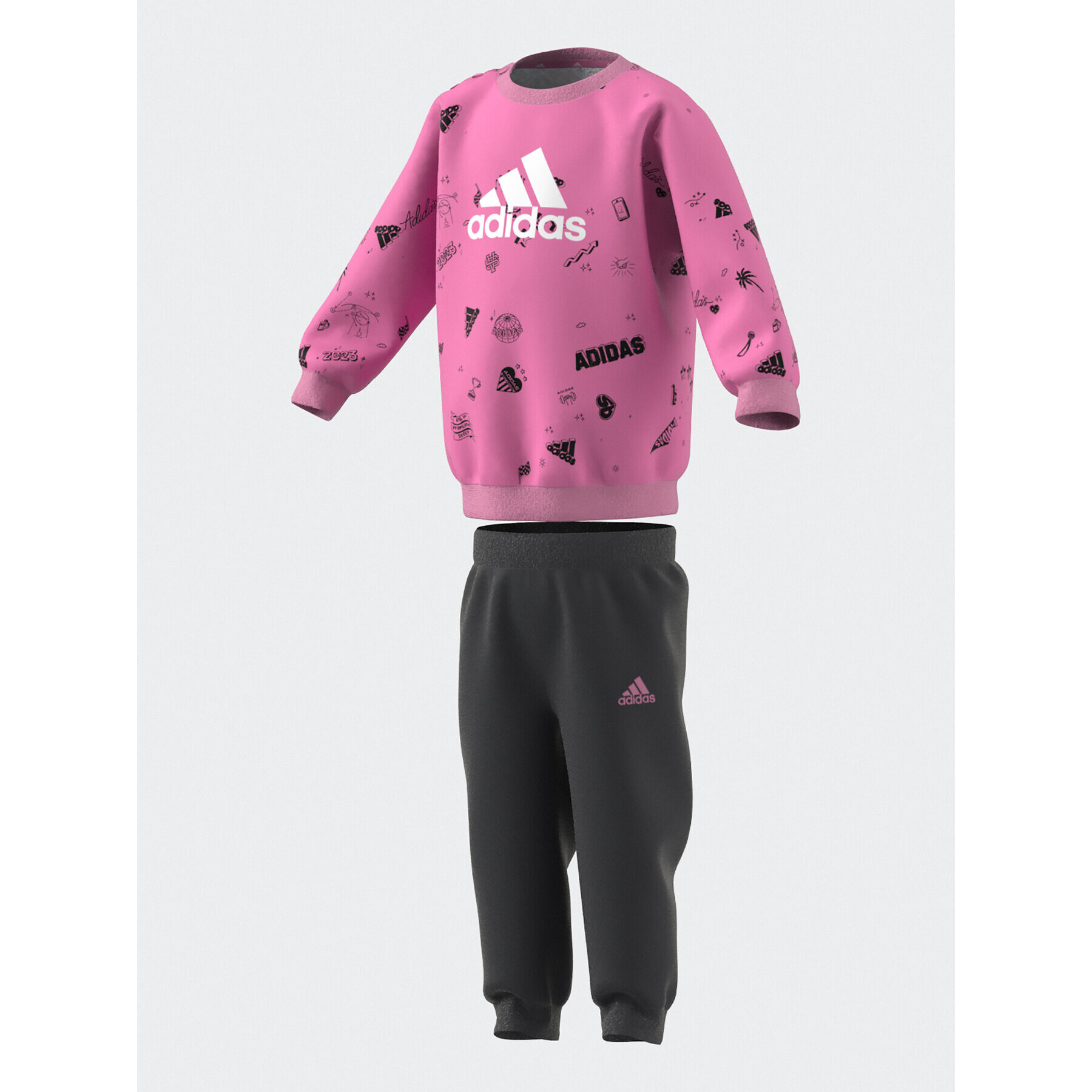 adidas Compleu trening IA1560 Roz Slim Fit - Pled.ro