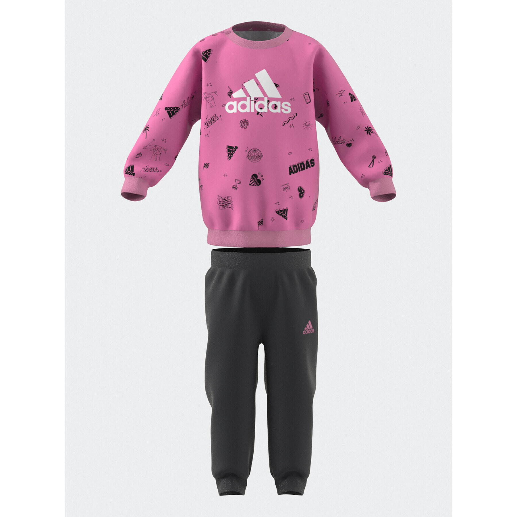 adidas Compleu trening IA1560 Roz Slim Fit - Pled.ro