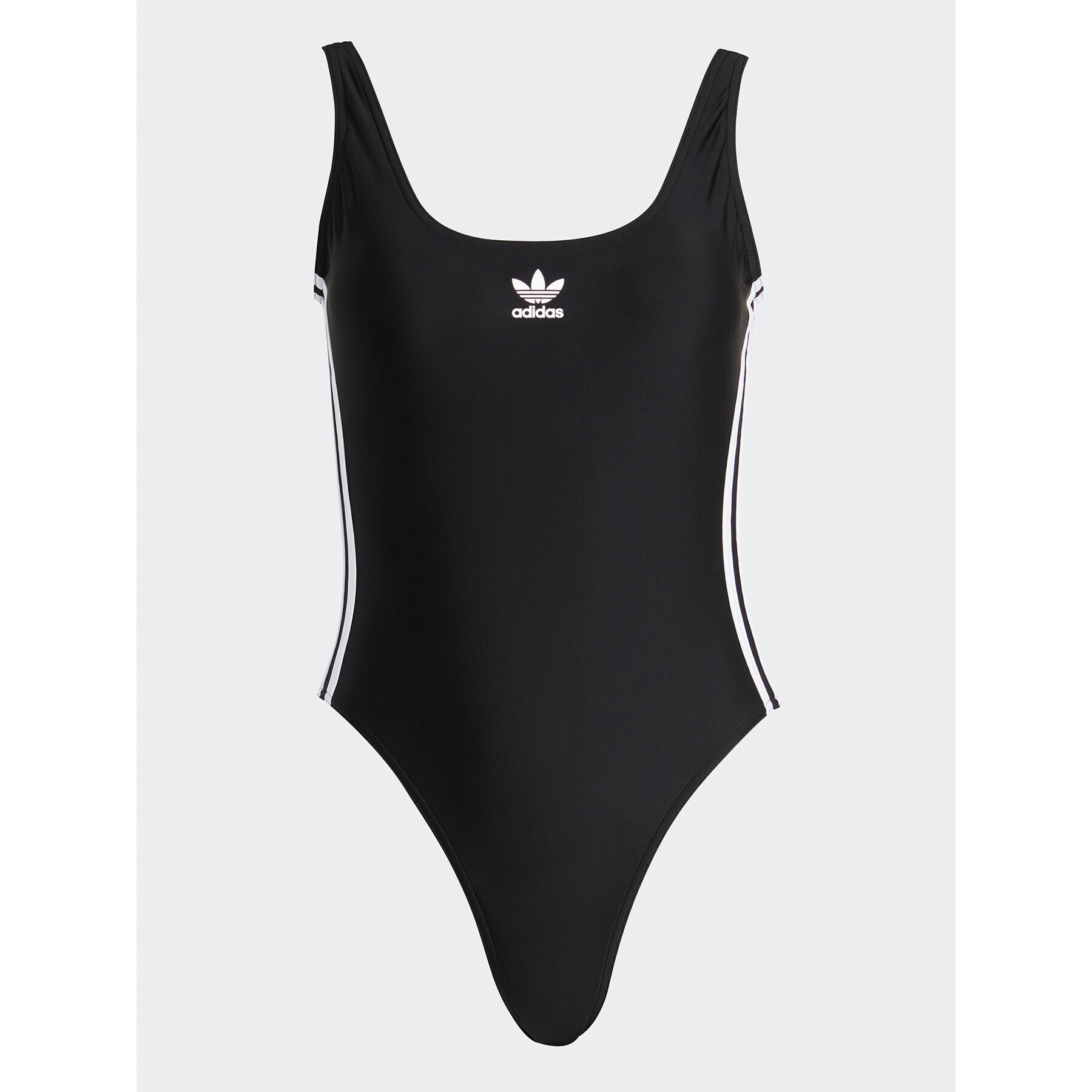 adidas Costum de baie Adicolor 3-Stripes Swimsuit HS5391 Negru Slim Fit - Pled.ro