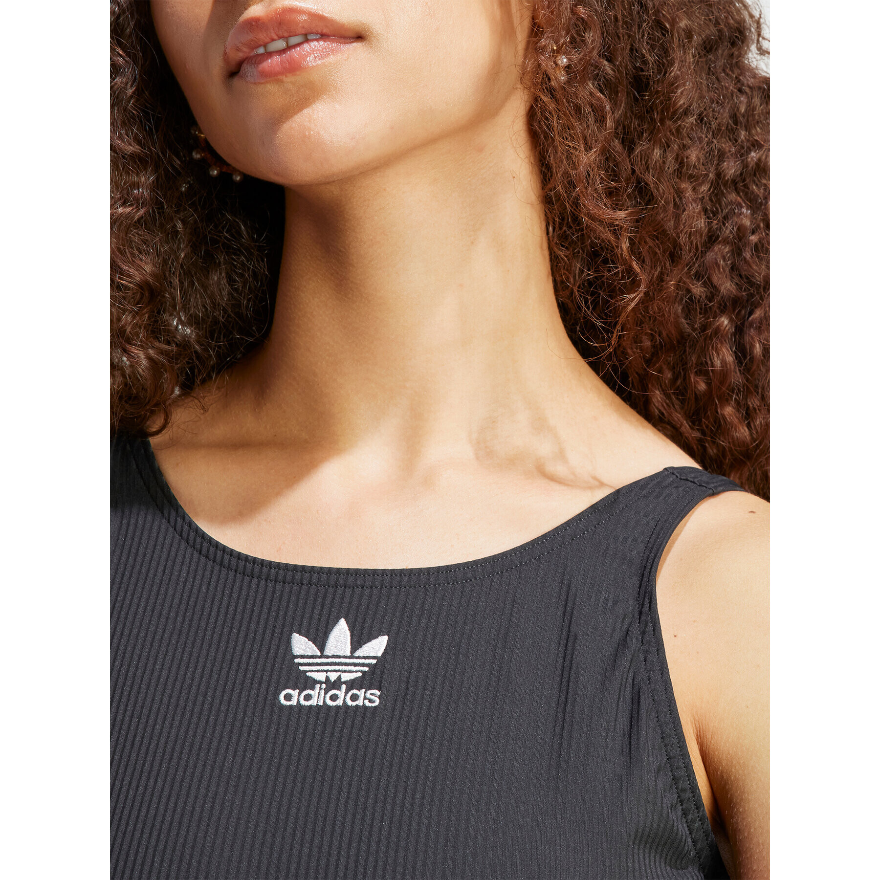 adidas Costum de baie Adicolor Rib Swimsuit HS5395 Negru - Pled.ro