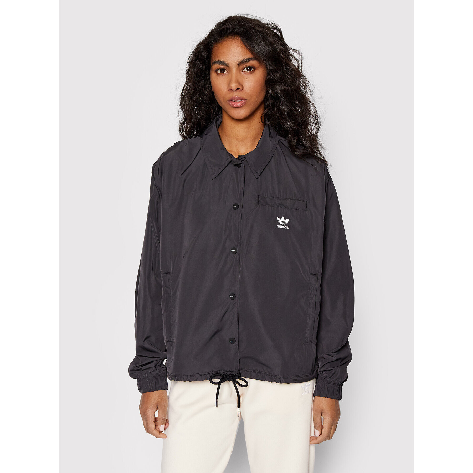 adidas Geacă Always Original Windbreaker HF2002 Negru Relaxed Fit - Pled.ro