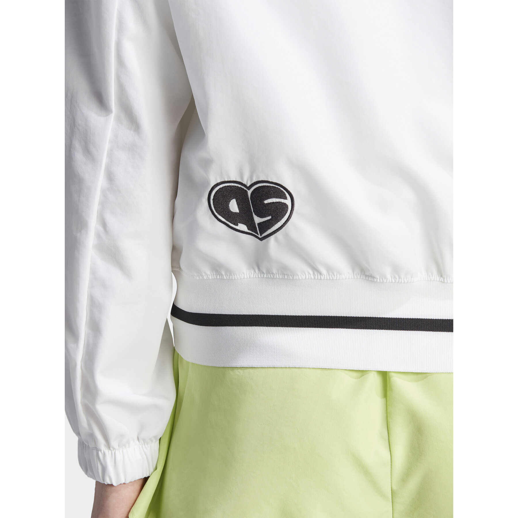 adidas Geacă bomber Scribble IA3137 Alb Loose Fit - Pled.ro