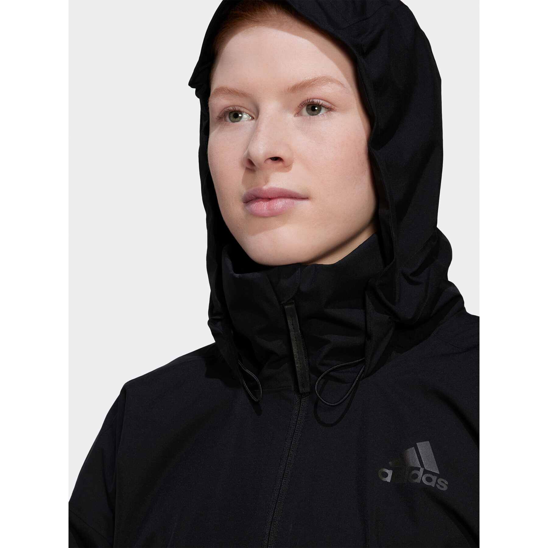 adidas Geacă de ploaie Terrex Traveer RAIN.RDY HG6021 Negru Loose Fit - Pled.ro