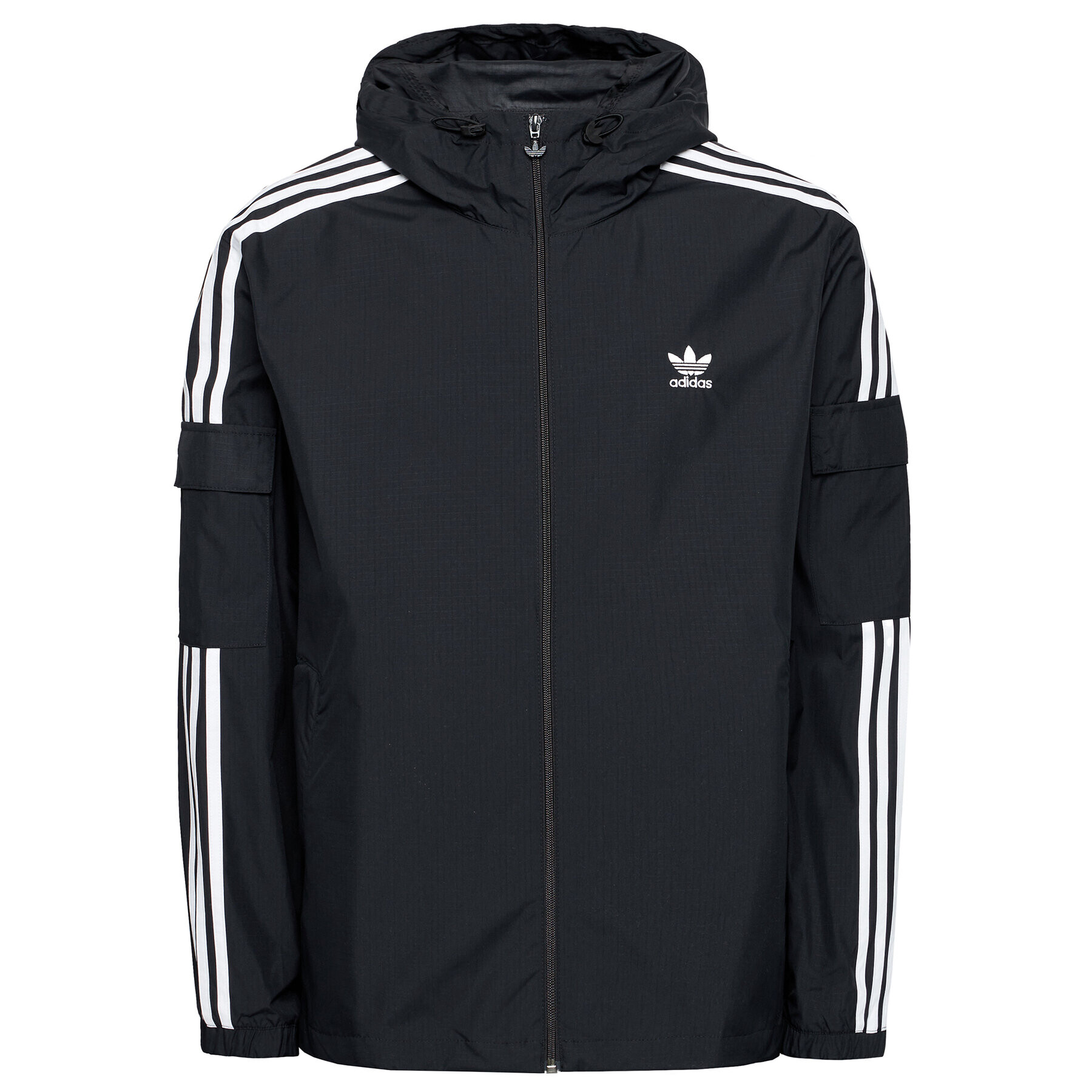 adidas Geacă de vânt adicolor Classics 3-Stripes GN3475 Negru Regular Fit - Pled.ro