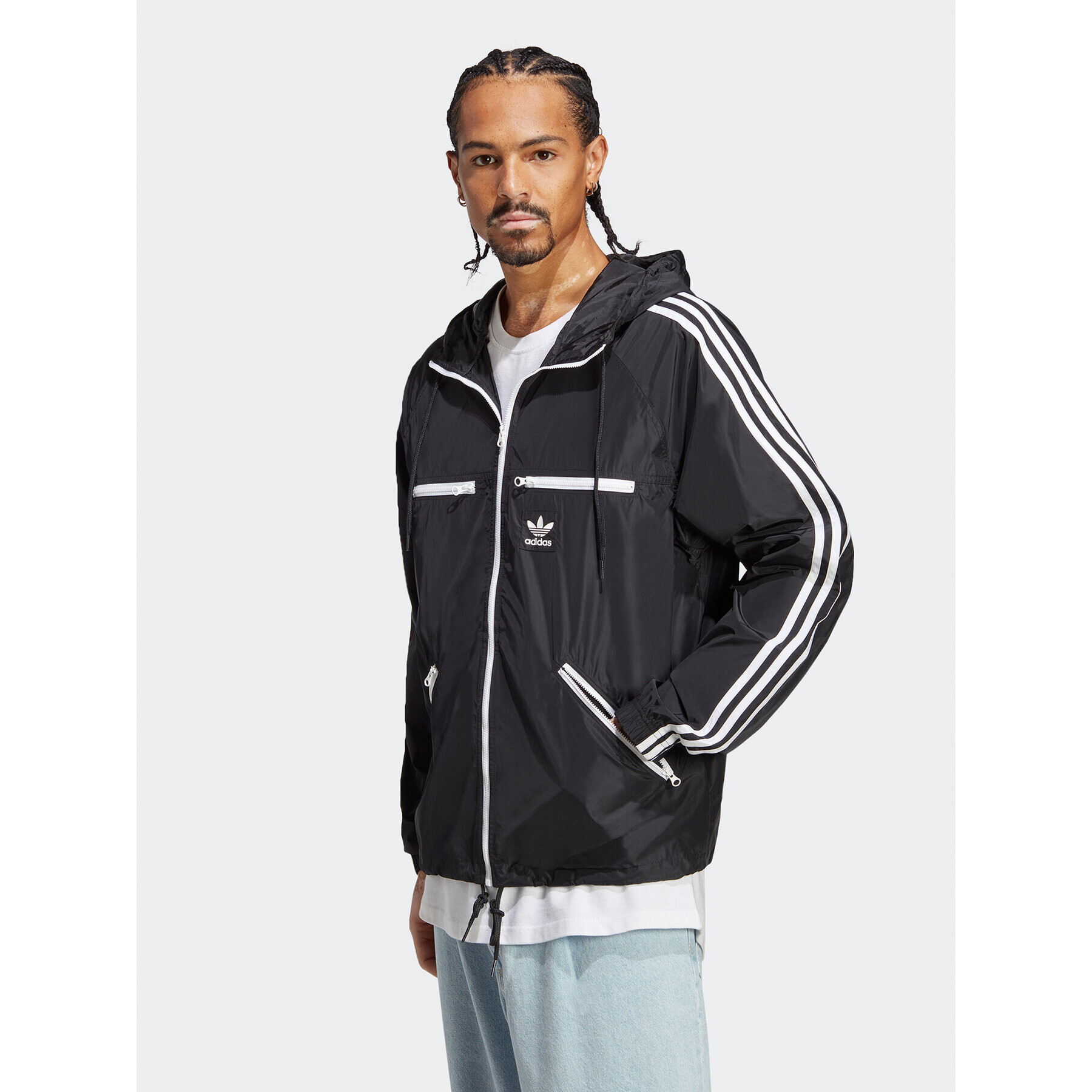 adidas Geacă de vânt adicolor Classics HS2066 Negru Loose Fit - Pled.ro