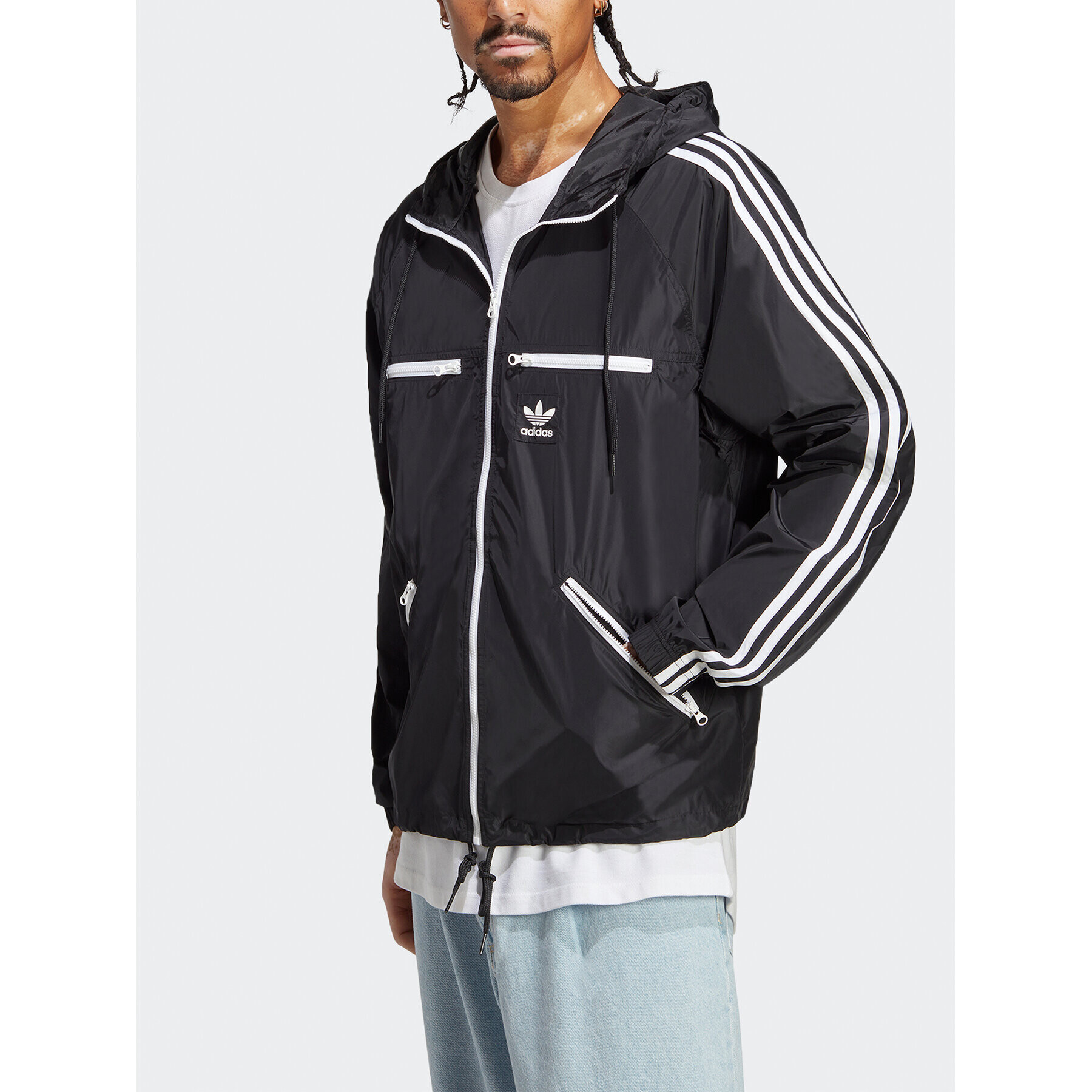 adidas Geacă de vânt adicolor Classics HS2066 Negru Loose Fit - Pled.ro