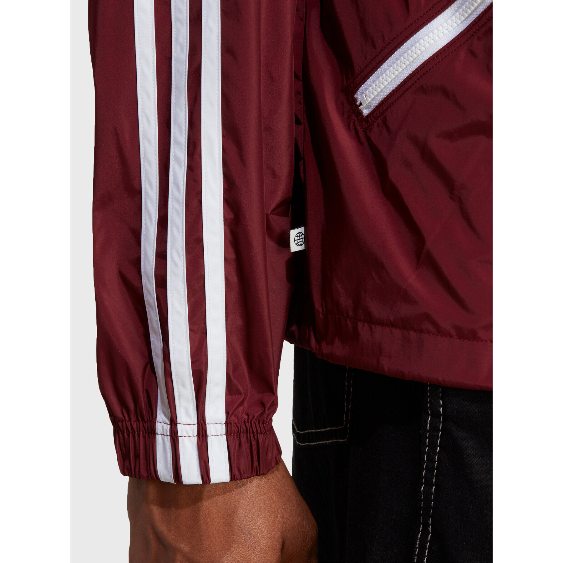 adidas Geacă de vânt Adicolor Classics Windbreaker IB9960 Roșu Loose Fit - Pled.ro