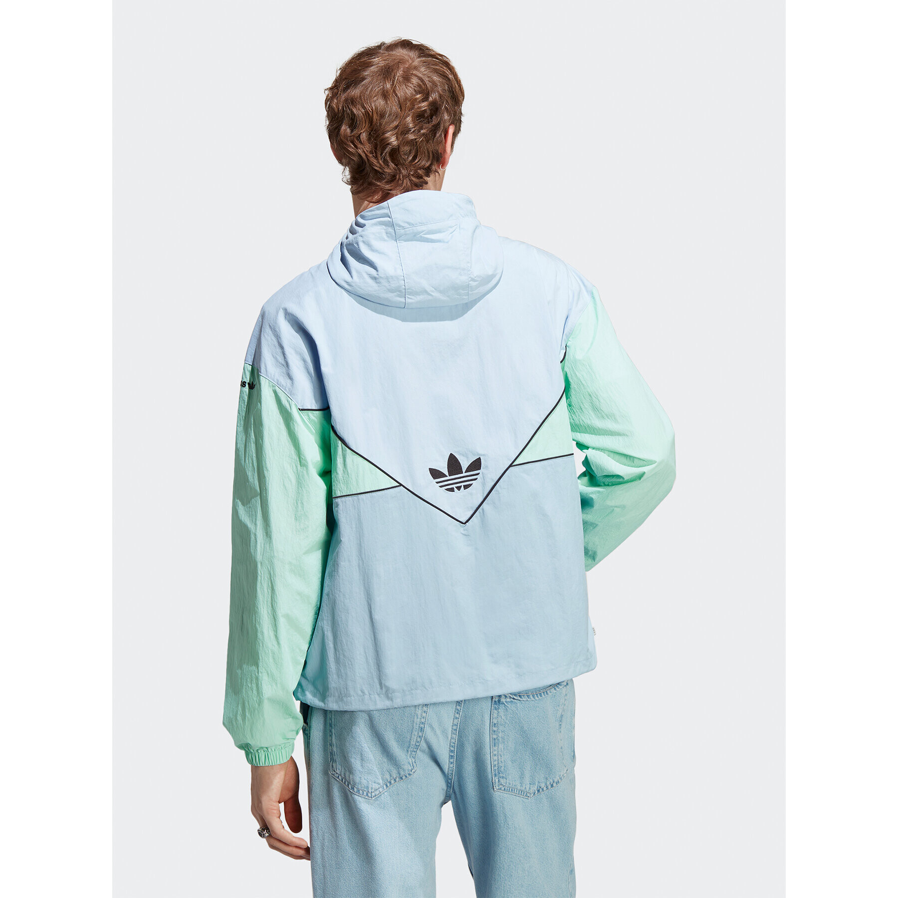 adidas Geacă de vânt Adicolor Seasonal Archive Windbreaker HR8934 Albastru Loose Fit - Pled.ro