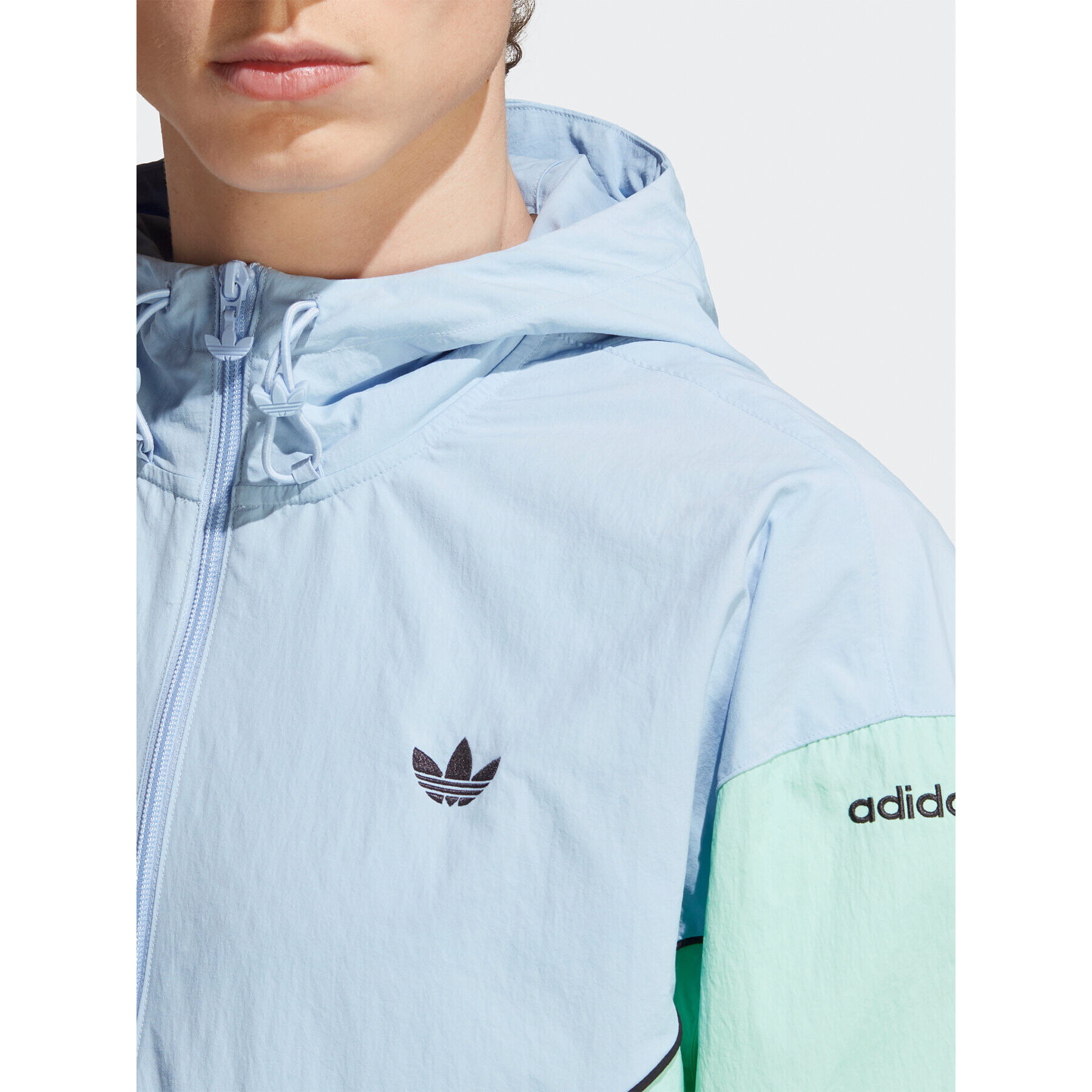 adidas Geacă de vânt Adicolor Seasonal Archive Windbreaker HR8934 Albastru Loose Fit - Pled.ro