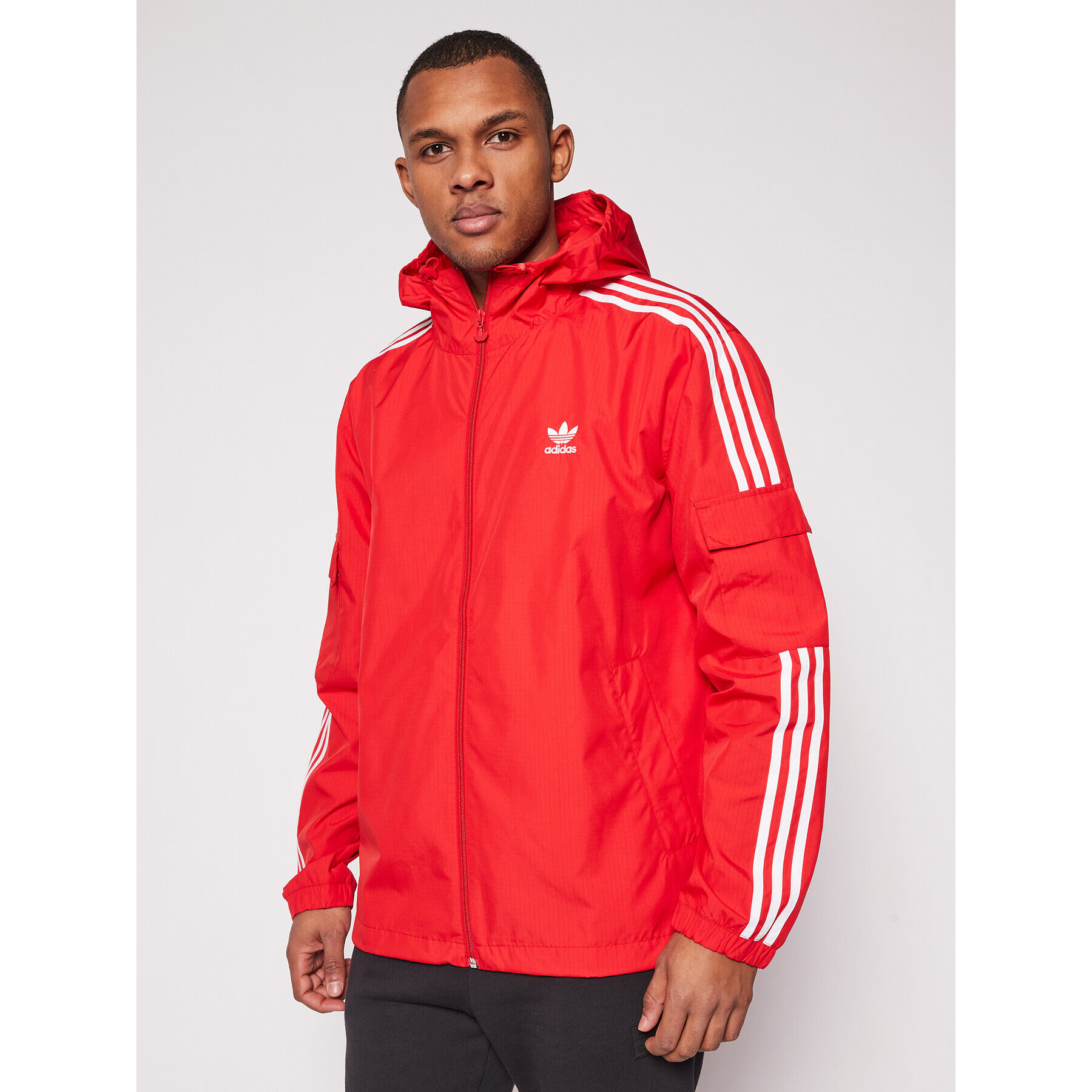 adidas Geacă de vânt Classics GN3473 Roșu Regular Fit - Pled.ro