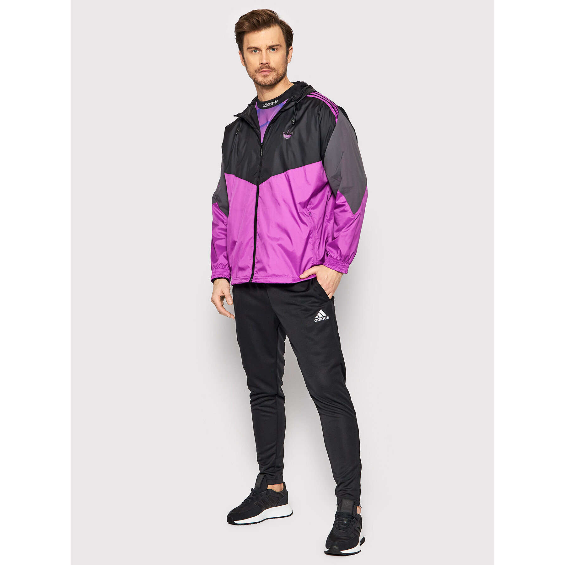 adidas Geacă de vânt Sprt Lightning HE4711 Violet Regular Fit - Pled.ro