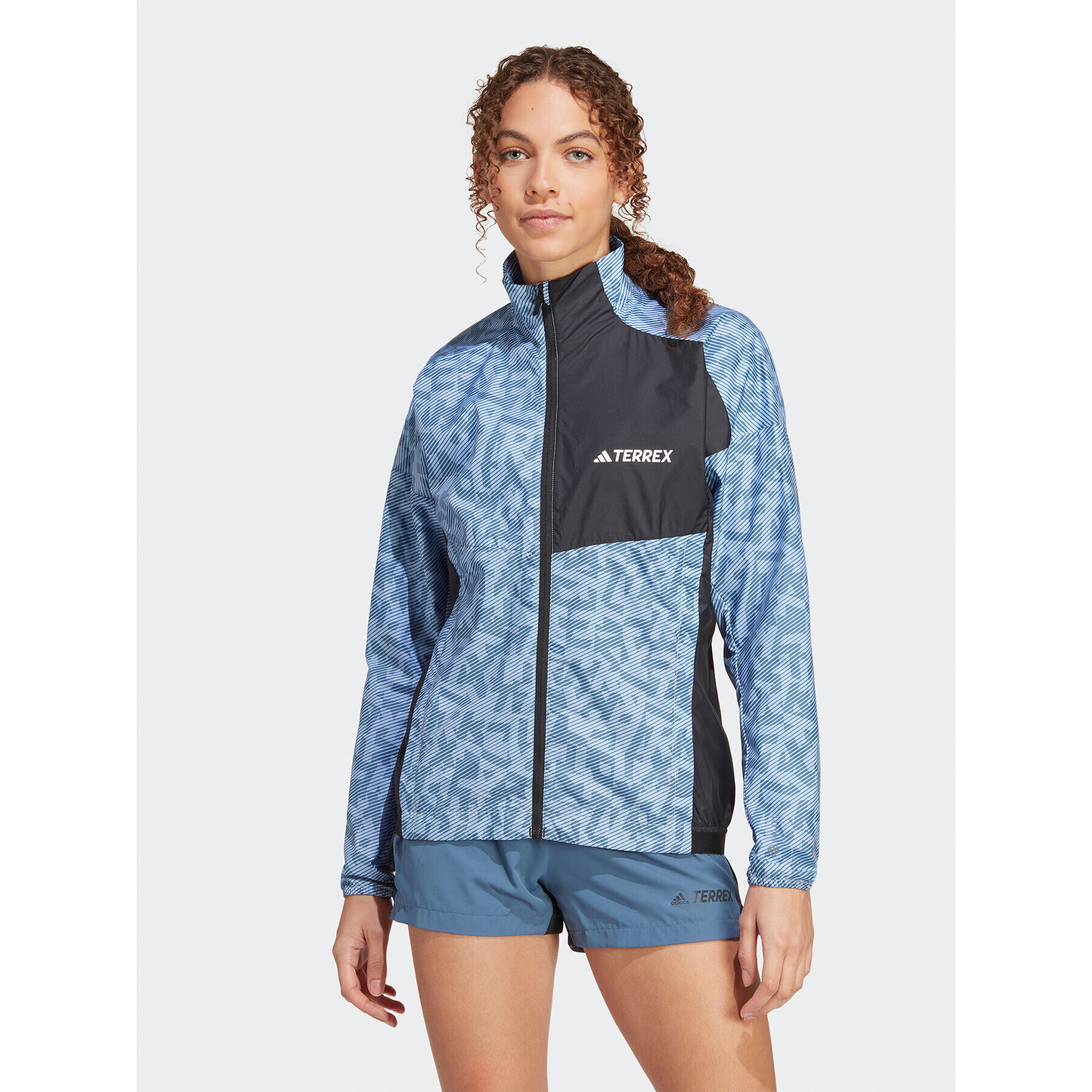 adidas Geacă de vânt Terrex Trail Running Windbreaker HZ1320 Albastru Regular Fit - Pled.ro