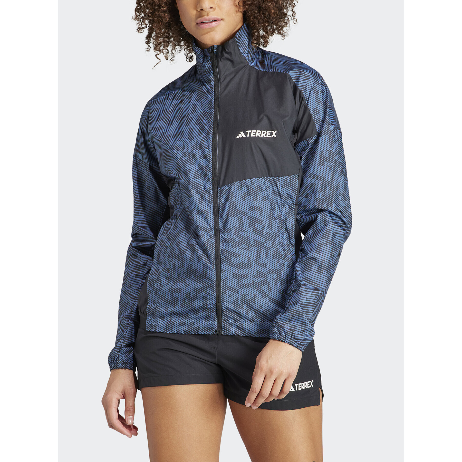 adidas Geacă de vânt Terrex Trail Running Windbreaker IA1808 Albastru Regular Fit - Pled.ro