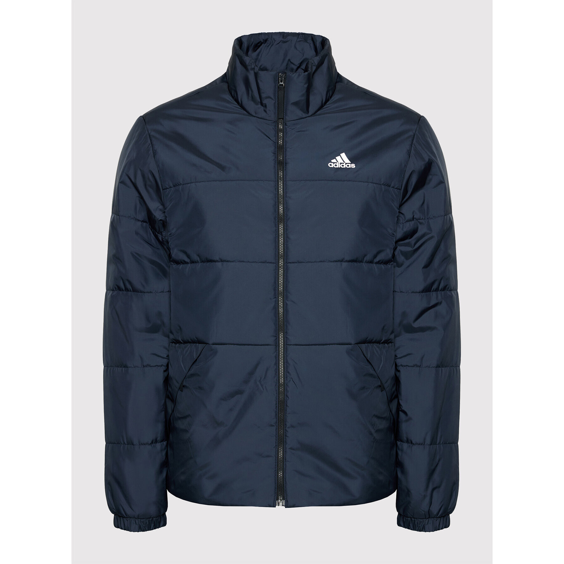 adidas Geacă din puf Bsc 3-Stripes Insulated DZ1394 Bleumarin Slim Fit - Pled.ro