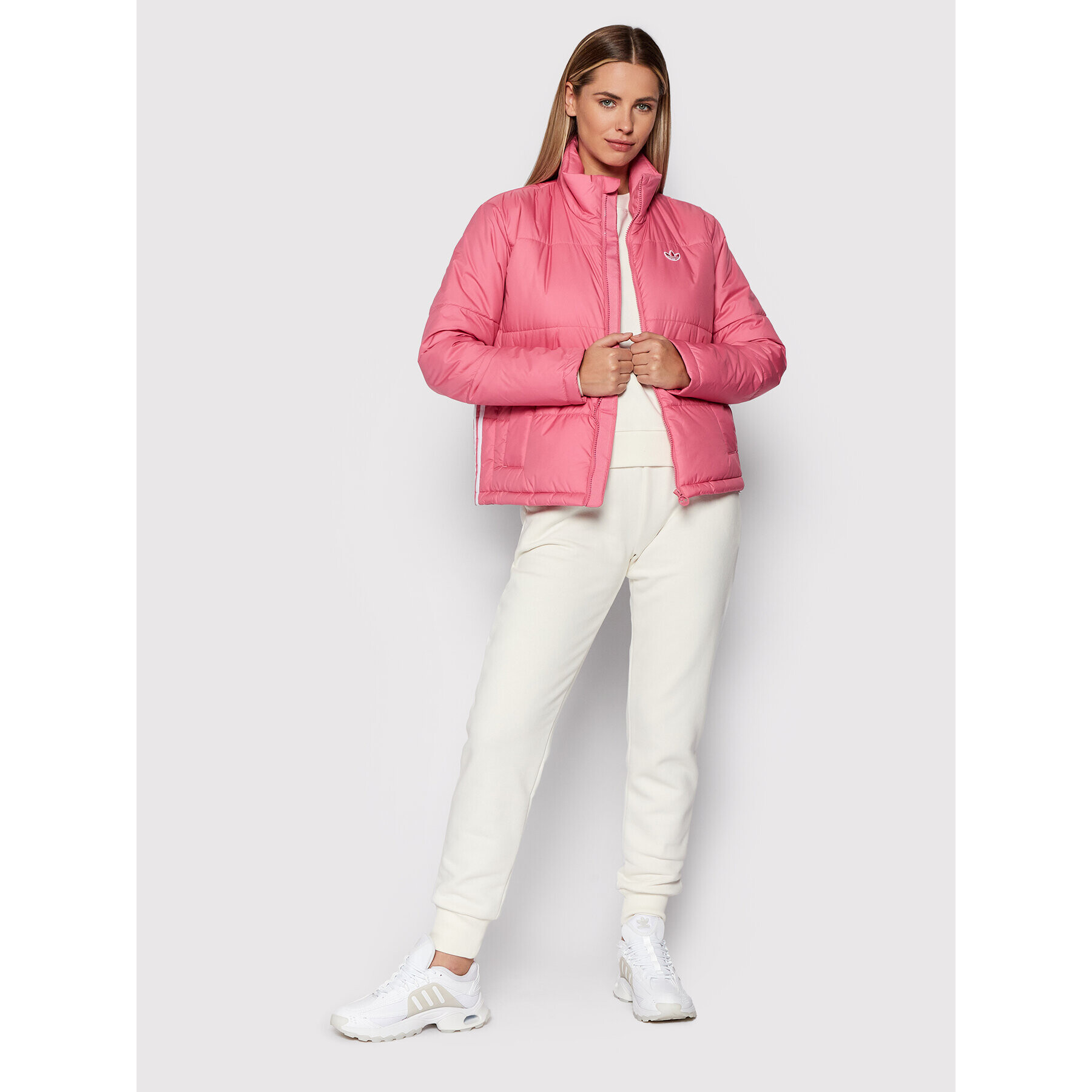 adidas Geacă din puf H20213 Roz Regular Fit - Pled.ro