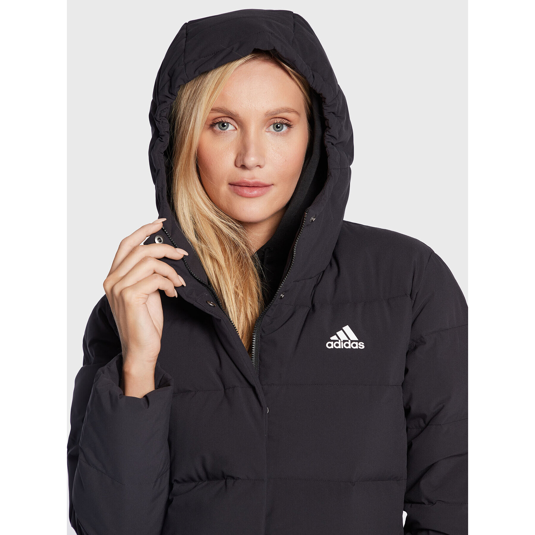 adidas Geacă din puf Helionic HG8747 Negru Regular Fit - Pled.ro