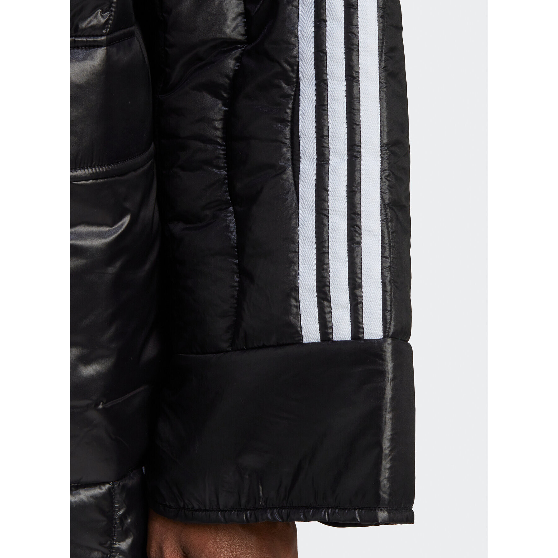 adidas Geacă din puf Premium Quilted HK5239 Negru Loose Leg - Pled.ro