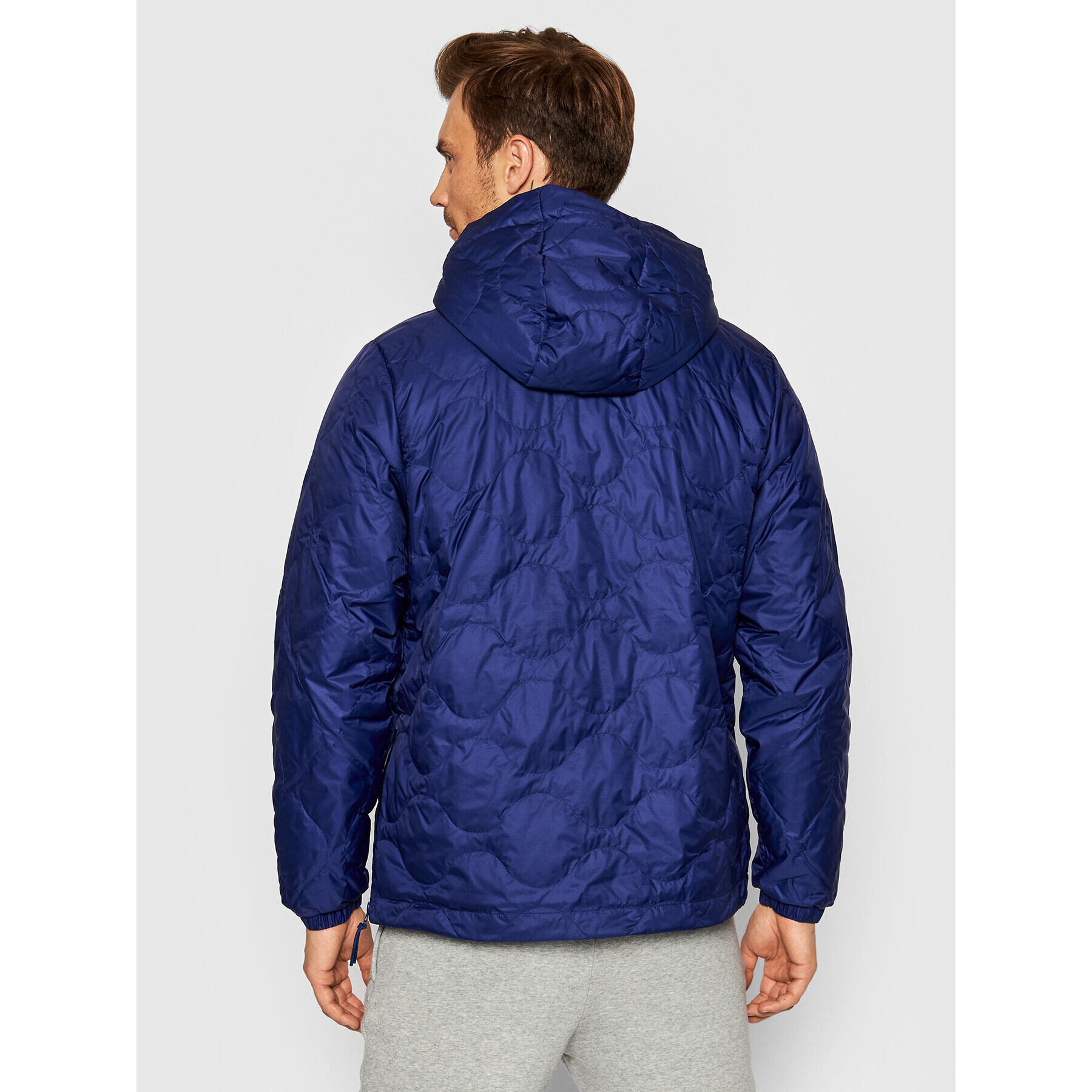 adidas Geacă fără fermoar Quilted H13589 Bleumarin Regular Fit - Pled.ro