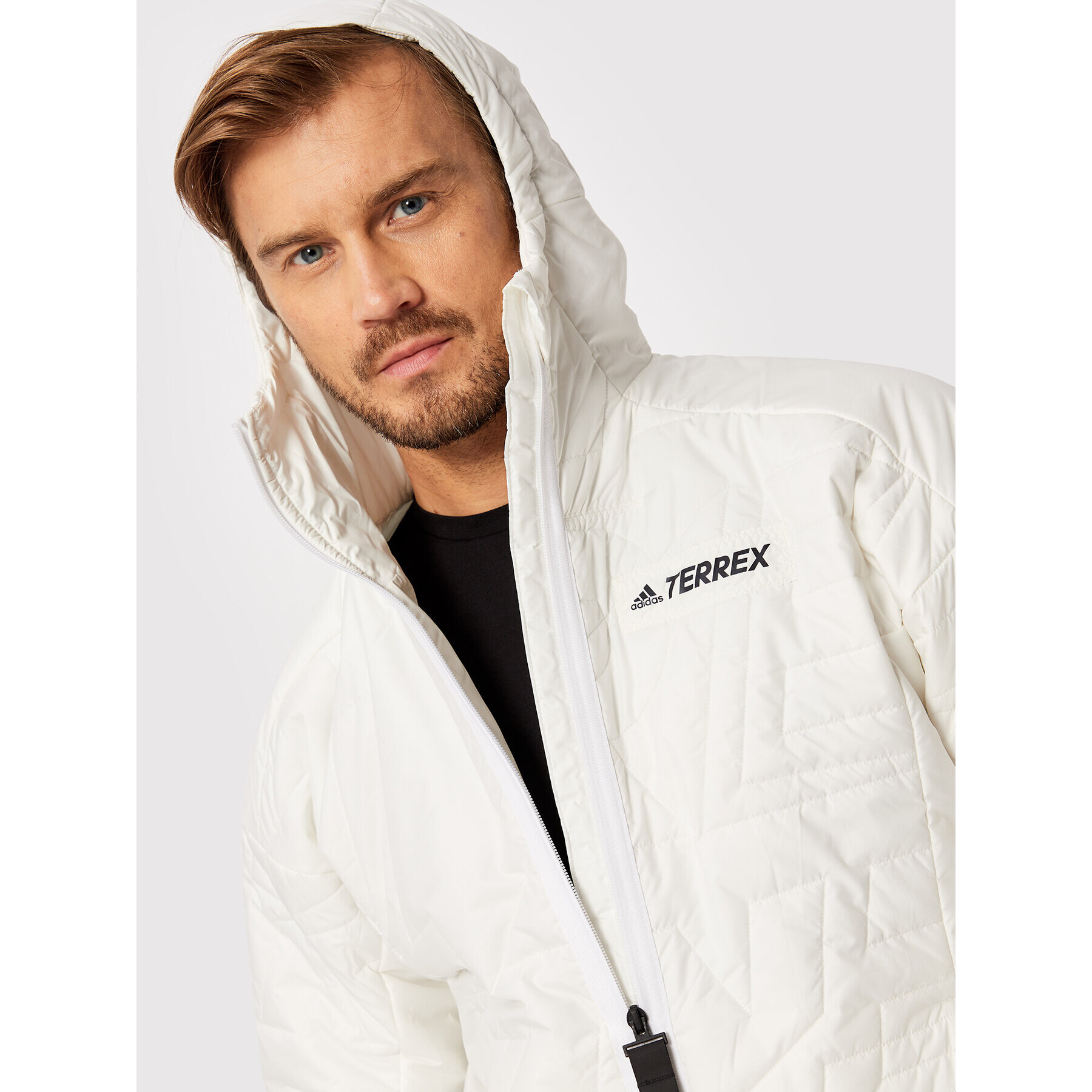 adidas Geacă din puf Terrex Myshelter Primaloft GQ3697 Écru Regular Fit - Pled.ro