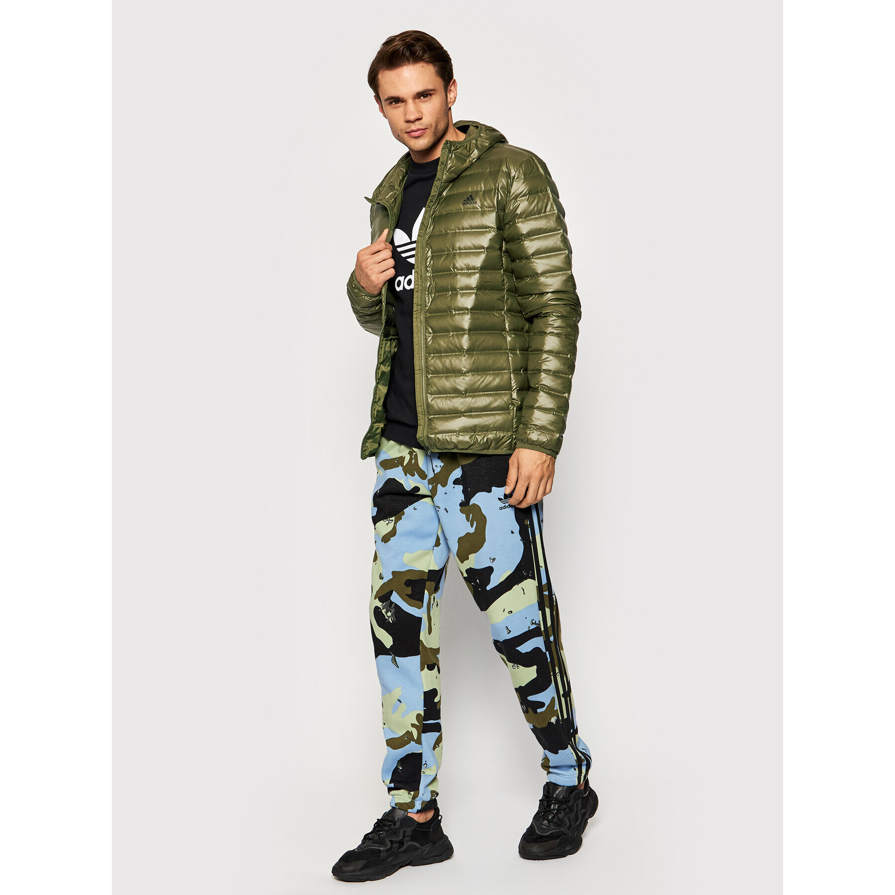 adidas Geacă din puf Varilite GT9222 Verde Slim Fit - Pled.ro