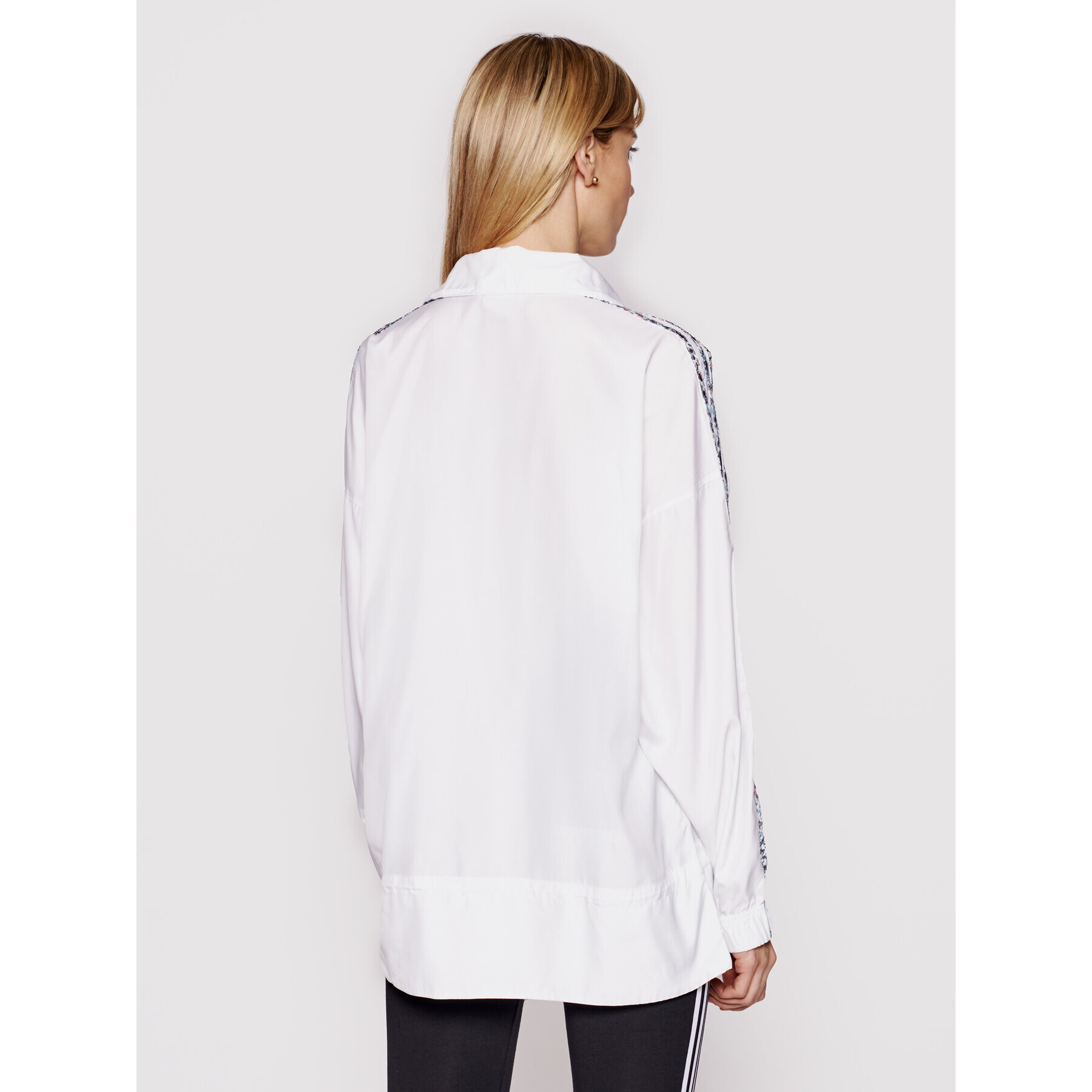 adidas Geacă fără fermoar Half-Zip GN3106 Alb Standard Fit - Pled.ro