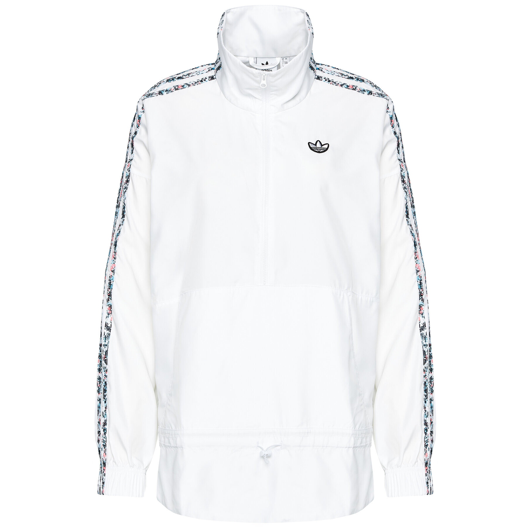 adidas Geacă fără fermoar Half-Zip GN3106 Alb Standard Fit - Pled.ro