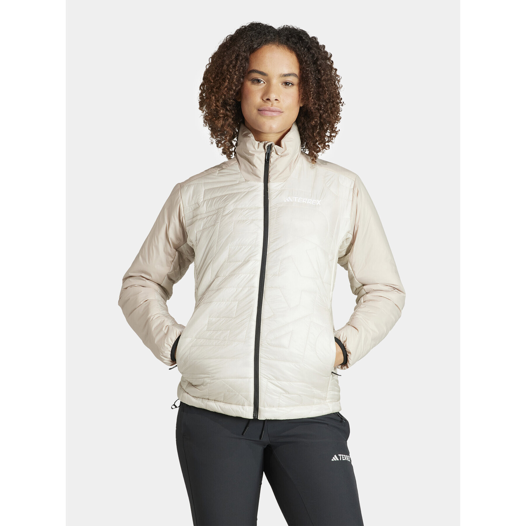 adidas Geacă outdoor IB4179 Bej Regular Fit - Pled.ro