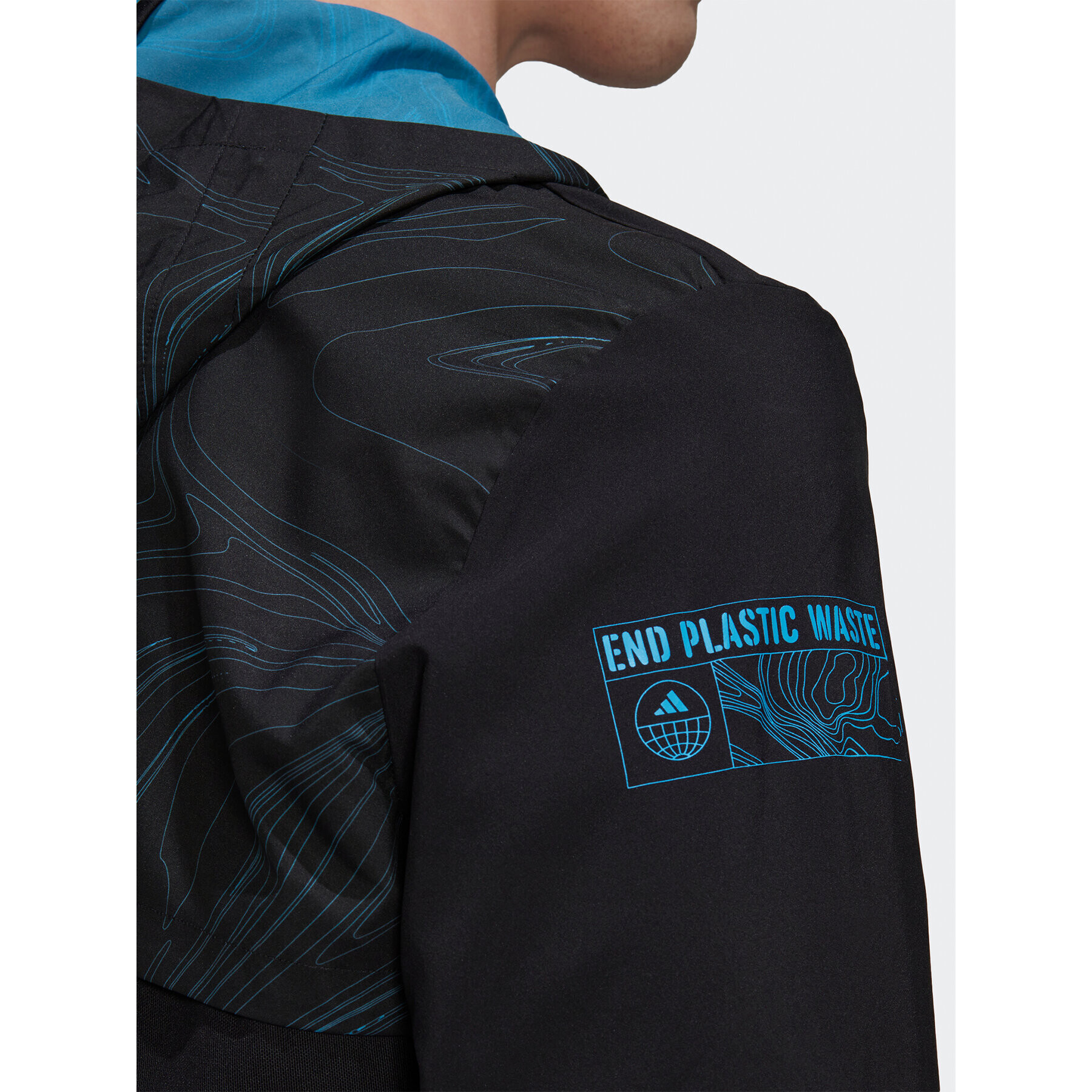 adidas Geacă pentru alergare Marathon For The Oceans HM1212 Negru Slim Fit - Pled.ro