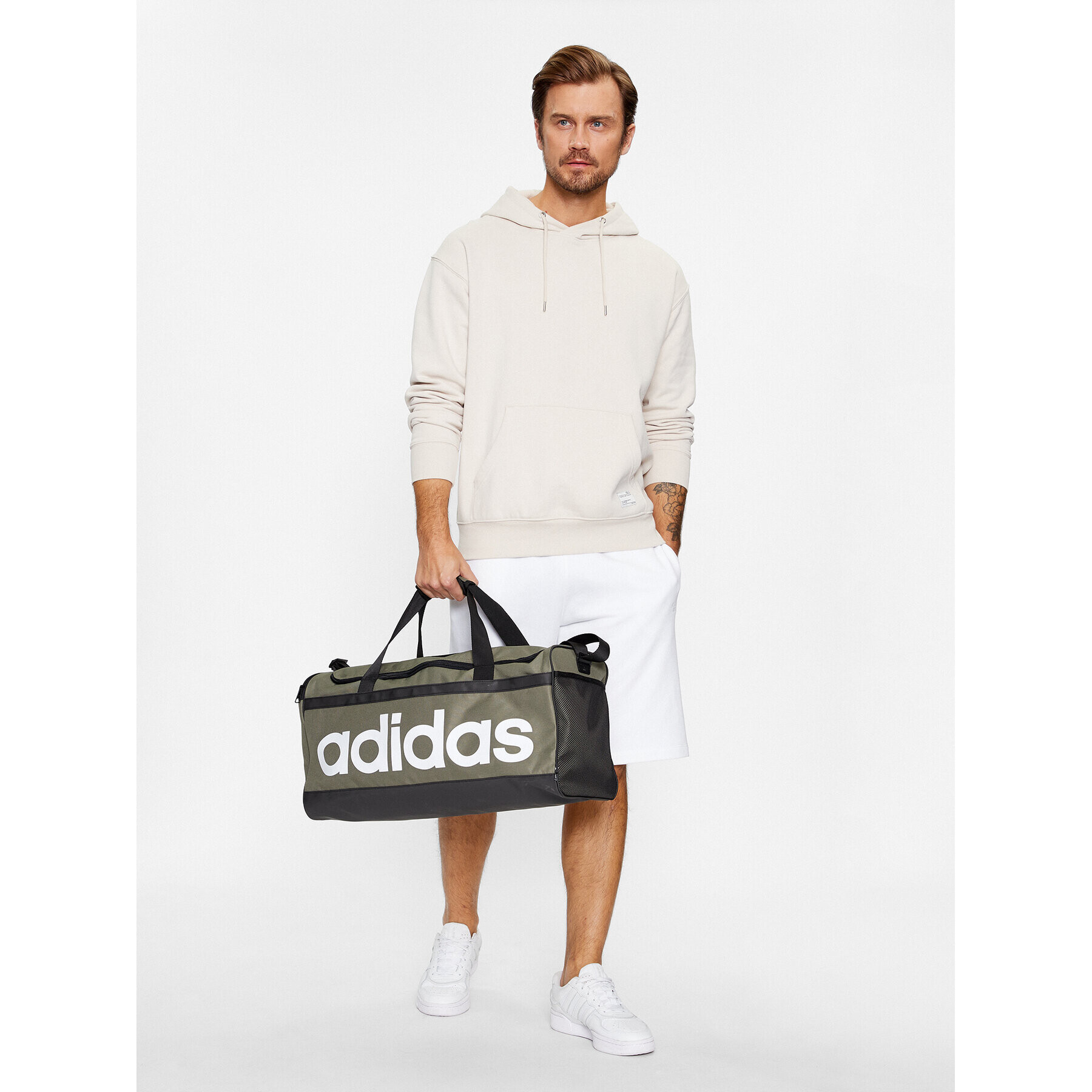 adidas Geantă Linear Duffel M HR5350 Verde - Pled.ro