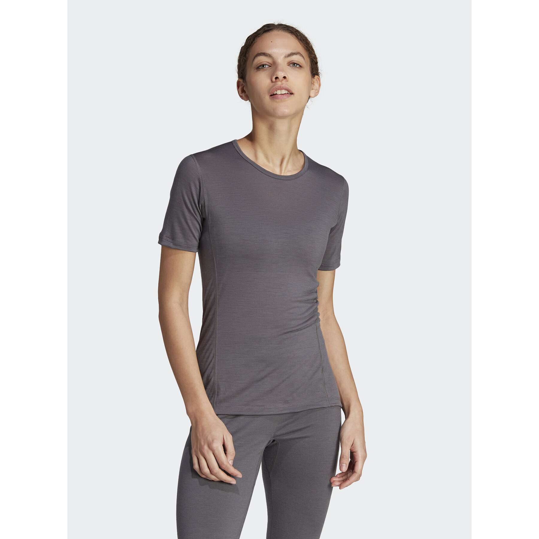 adidas Lenjerie de corp termoactivă partea de sus Xperior Merino 150 HZ8550 Gri Slim Fit - Pled.ro