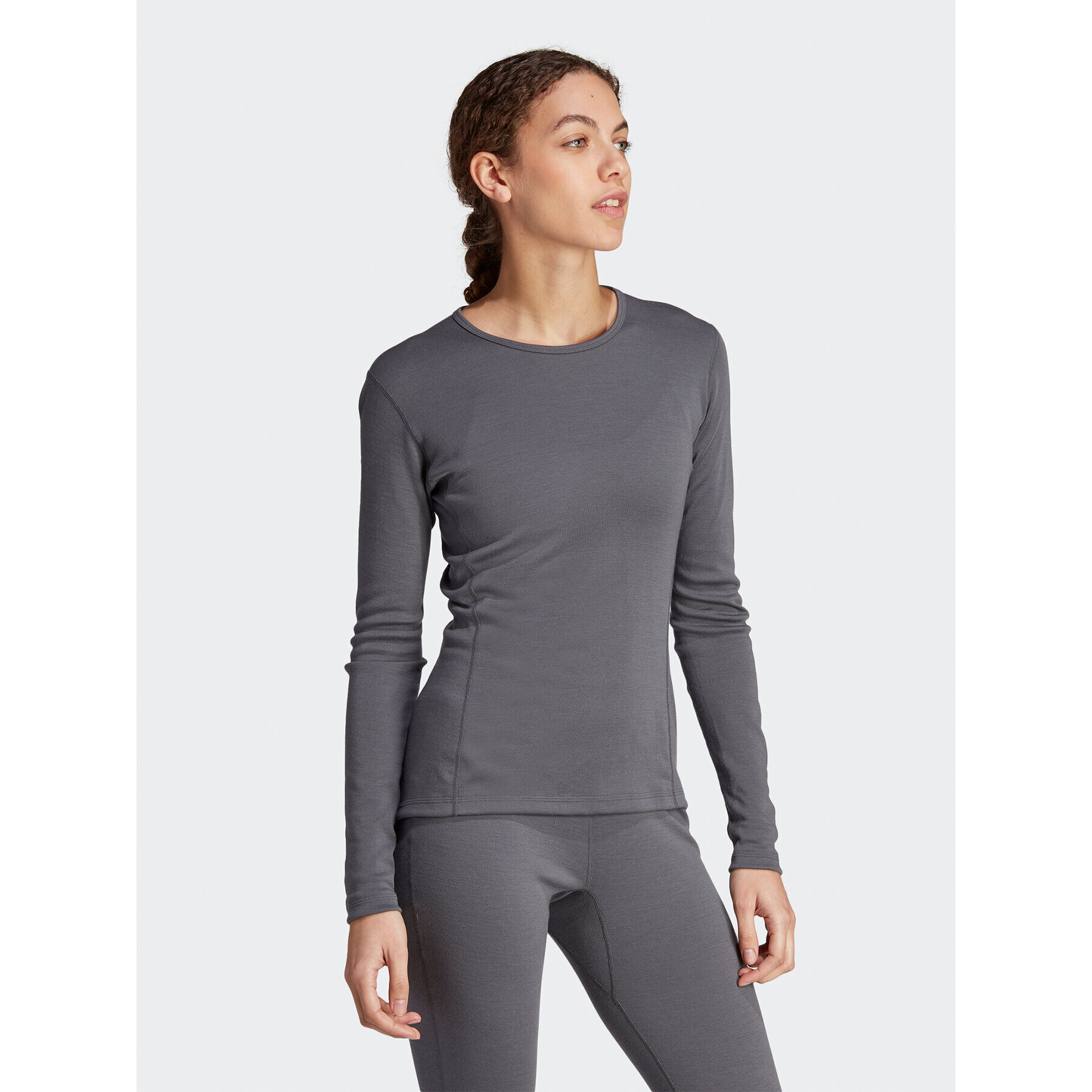 adidas Lenjerie de corp termoactivă partea de sus Xperior Merino 260 HZ8546 Gri Slim Fit - Pled.ro