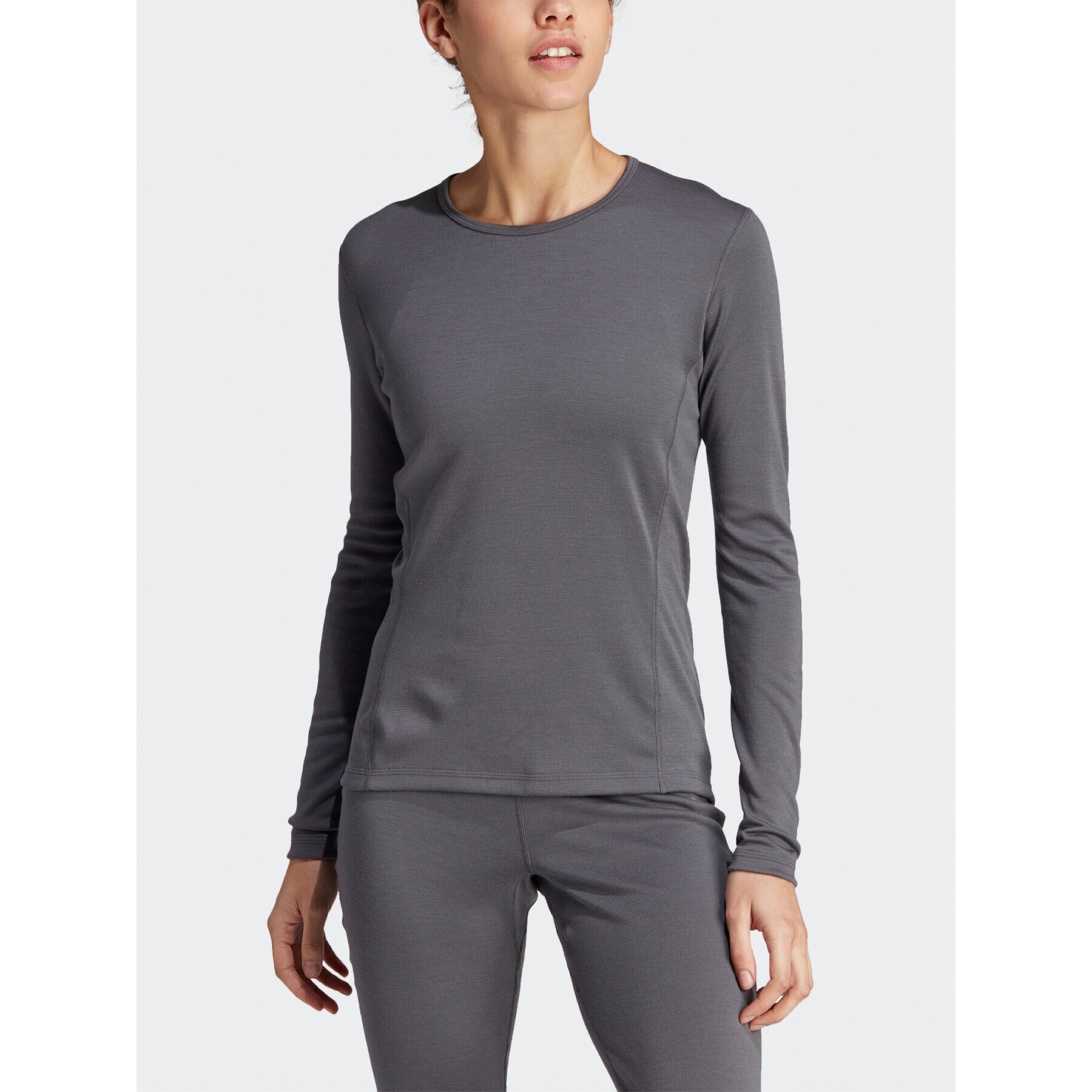 adidas Lenjerie de corp termoactivă partea de sus Xperior Merino 260 HZ8546 Gri Slim Fit - Pled.ro