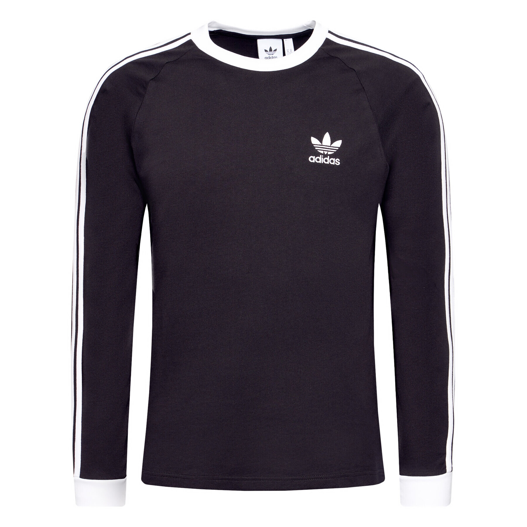 adidas Longsleeve adicolor Classics 3-Stripes GN3478 Negru Slim Fit - Pled.ro