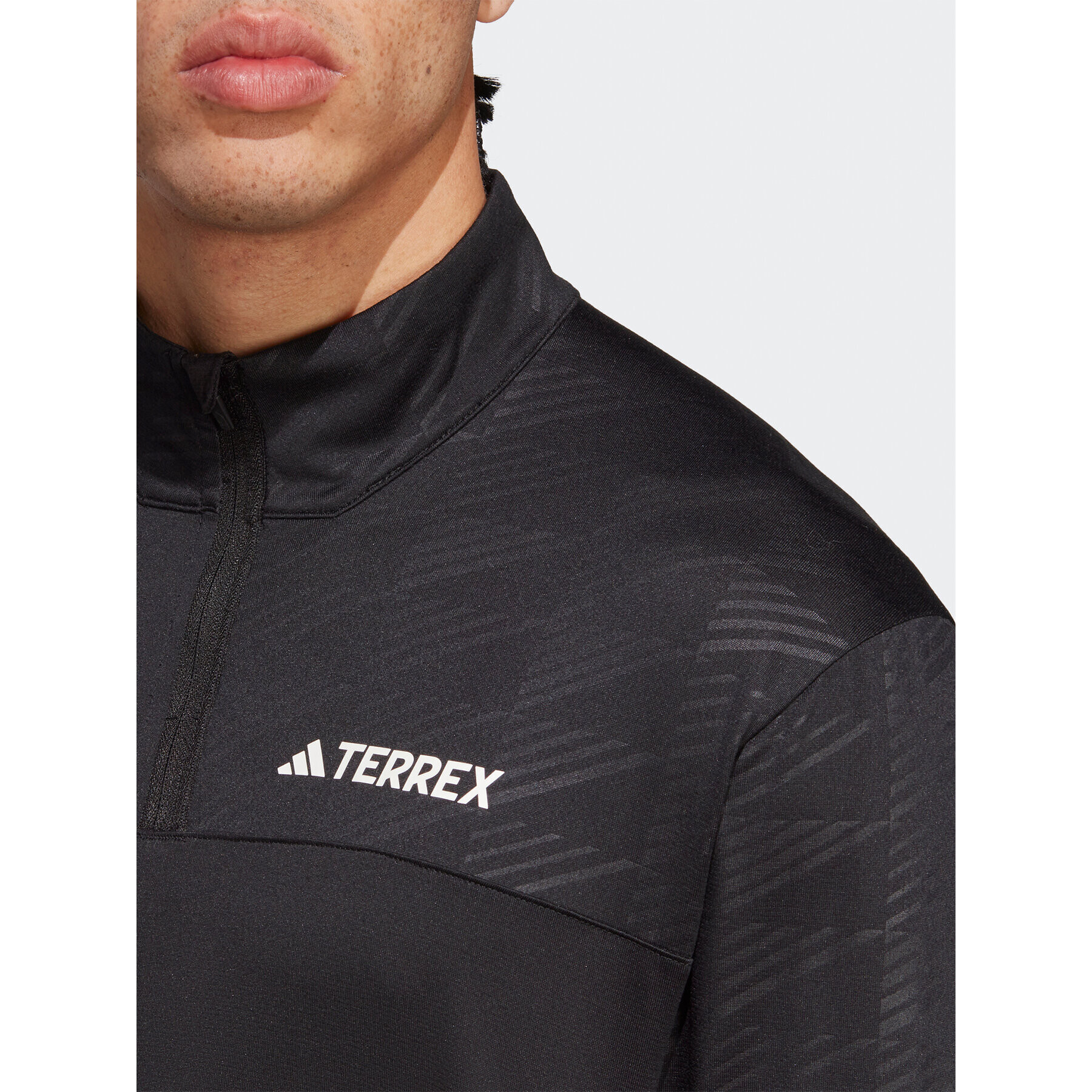 adidas Longsleeve Terrex Multi Half-Zip Long-Sleeve Top HT9501 Negru Slim Fit - Pled.ro