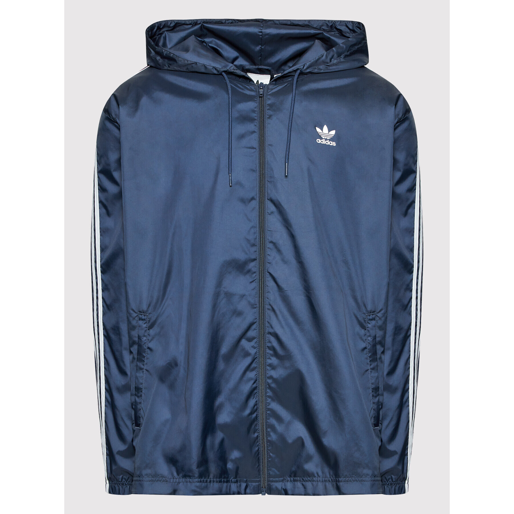 adidas Geacă de vânt adicolor 3-Stripes HB9491 Bleumarin Loose Fit - Pled.ro