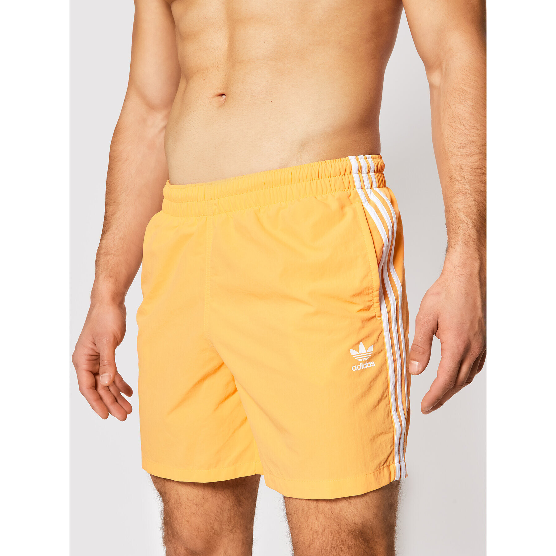 adidas Pantaloni scurți pentru înot 3-Stripe Swims GN3525 Portocaliu Regular Fit - Pled.ro