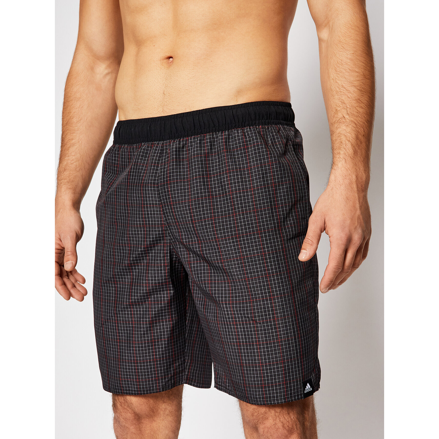 adidas Pantaloni scurți pentru înot Check Clx GQ1113 Gri Regular Fit - Pled.ro