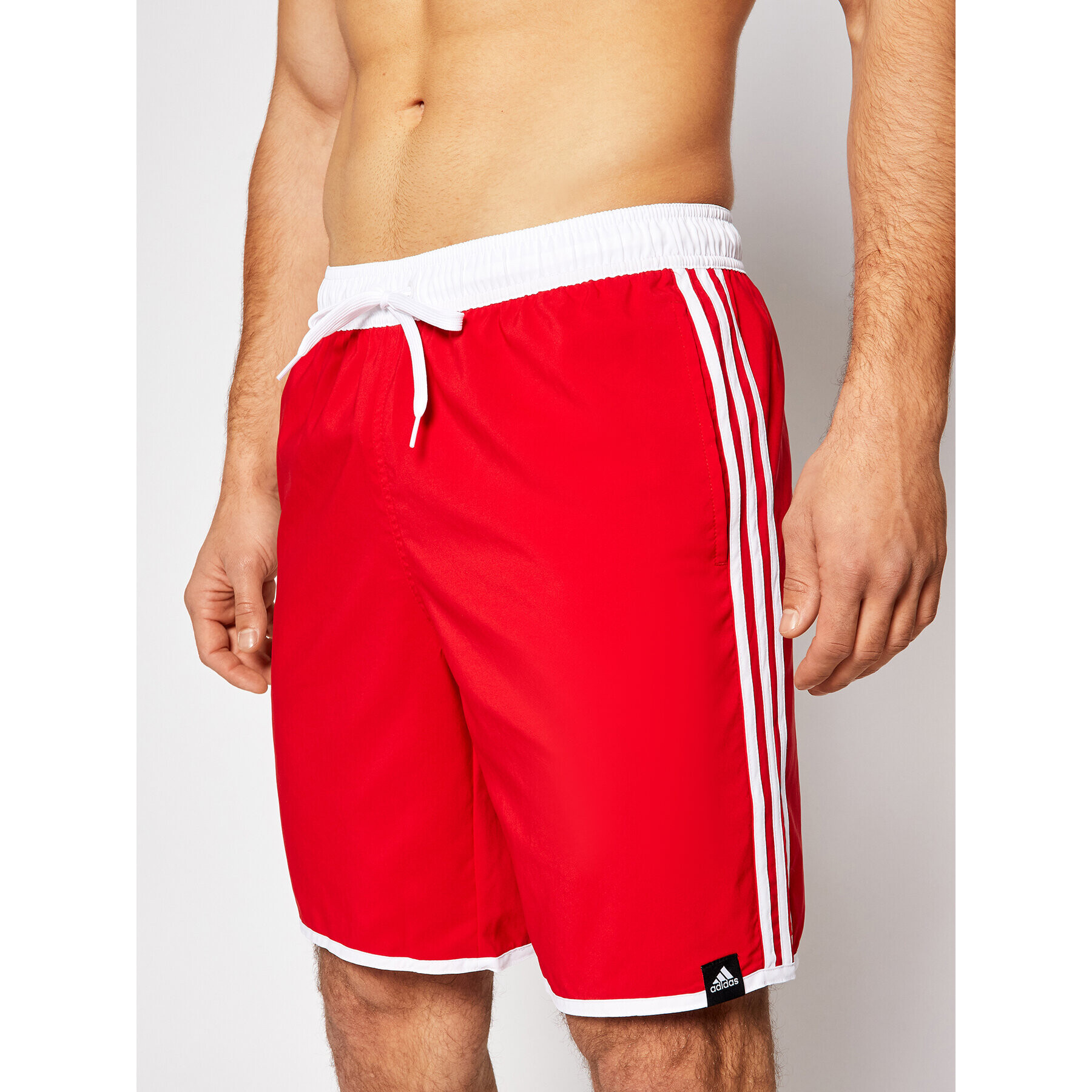 adidas Performance adidas Pantaloni scurți pentru înot Classic Length 3-Stripes GQ1106 Roșu Regular Fit - Pled.ro