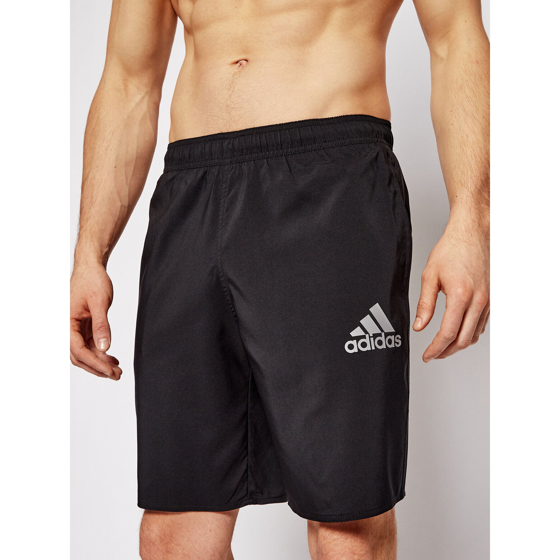 adidas Pantaloni scurți pentru înot Solid Swim GQ1090 Negru Regular Fit - Pled.ro