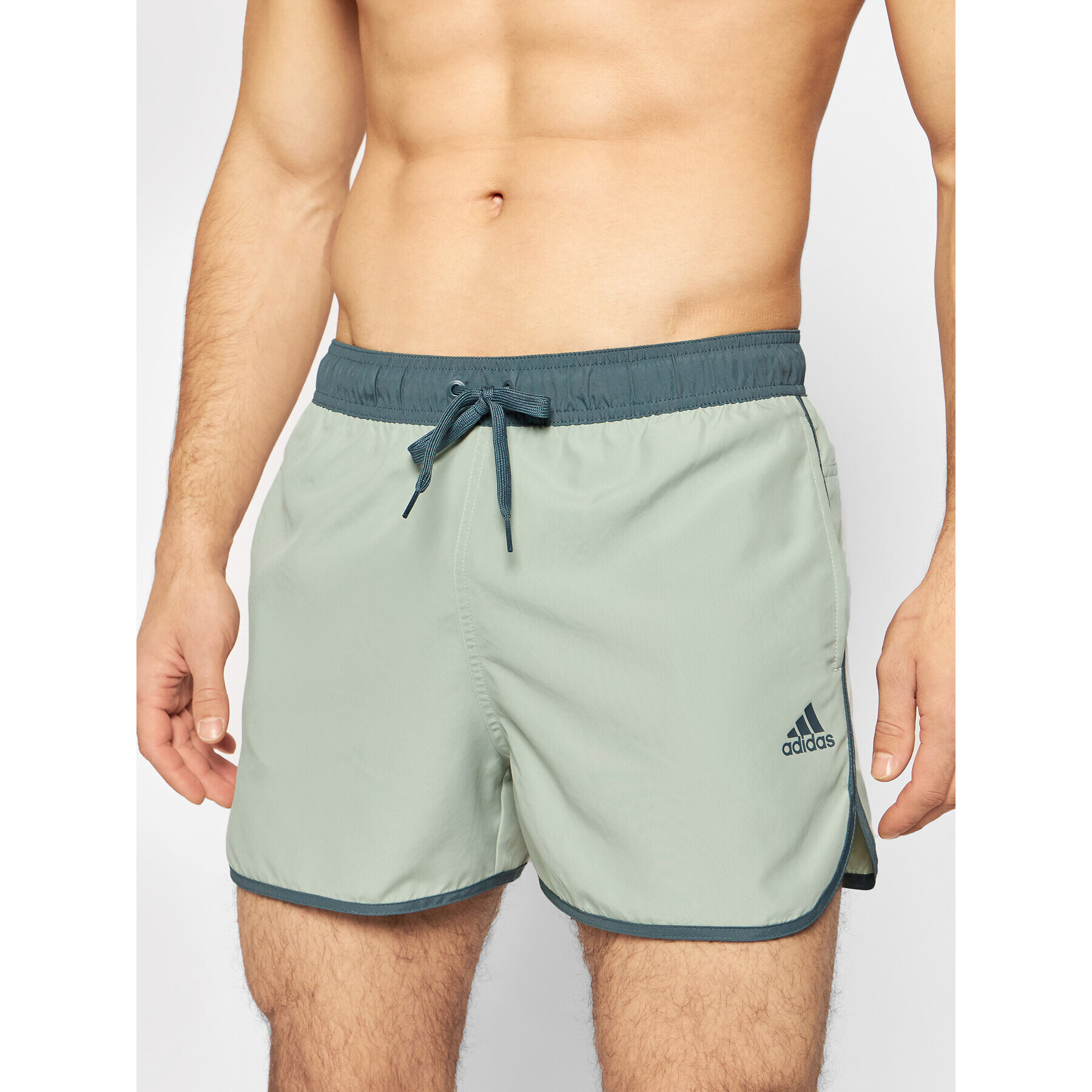 adidas Pantaloni scurți pentru înot Split Clx GQ1079 Verde Regular Fit - Pled.ro