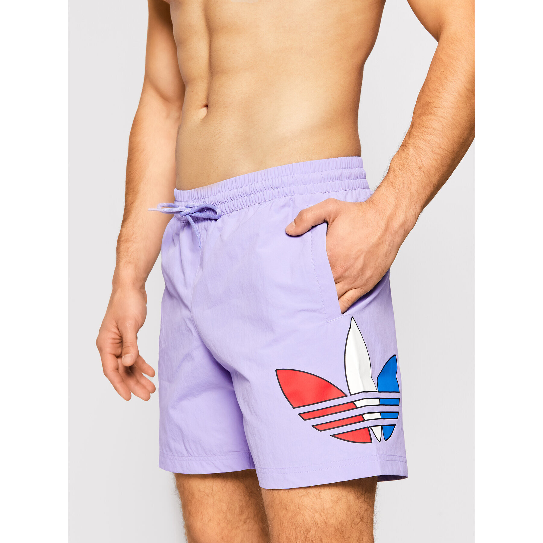 adidas Pantaloni scurți pentru înot Tricol Swims GN3569 Violet Regular Fit - Pled.ro